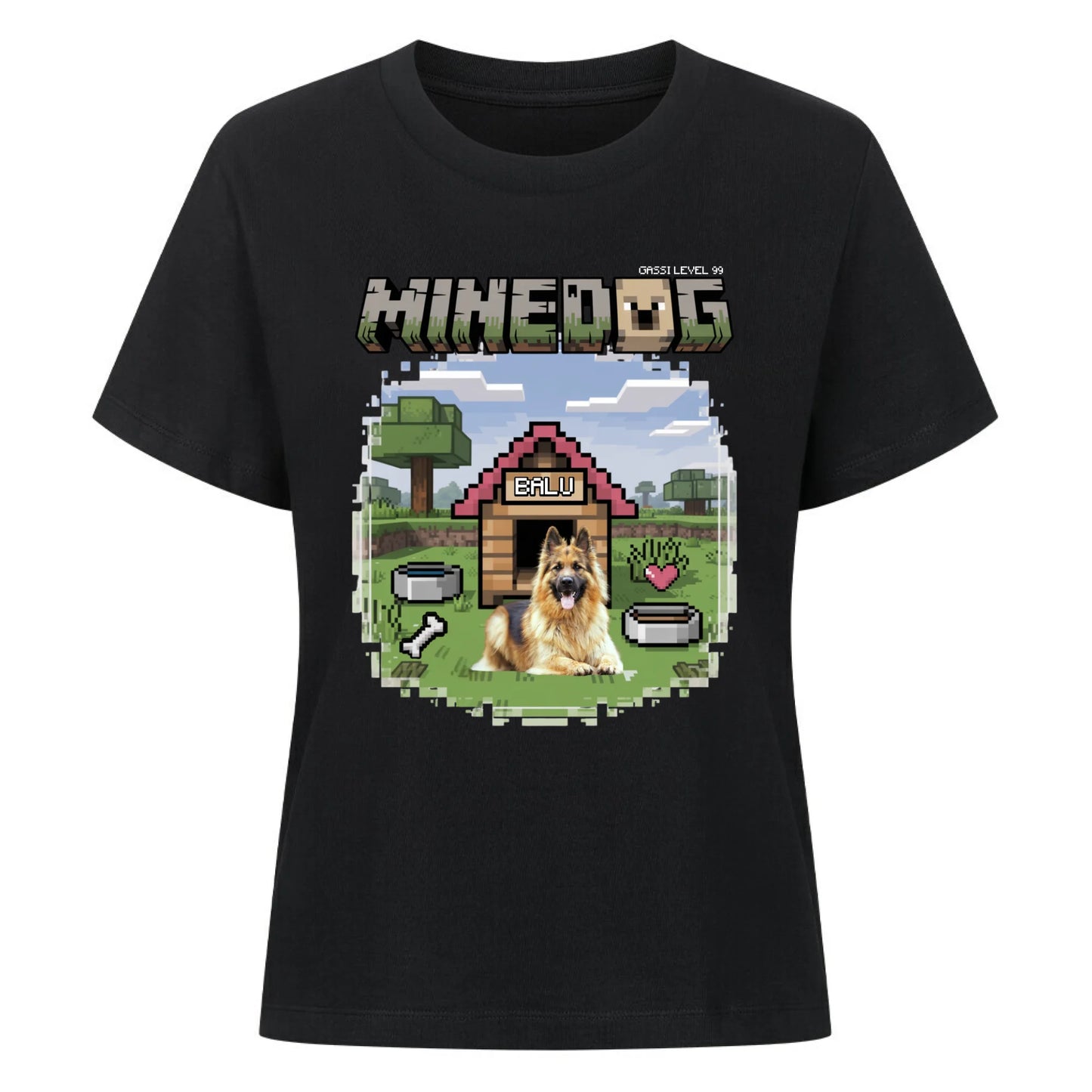 Damen Mockup Schwarz