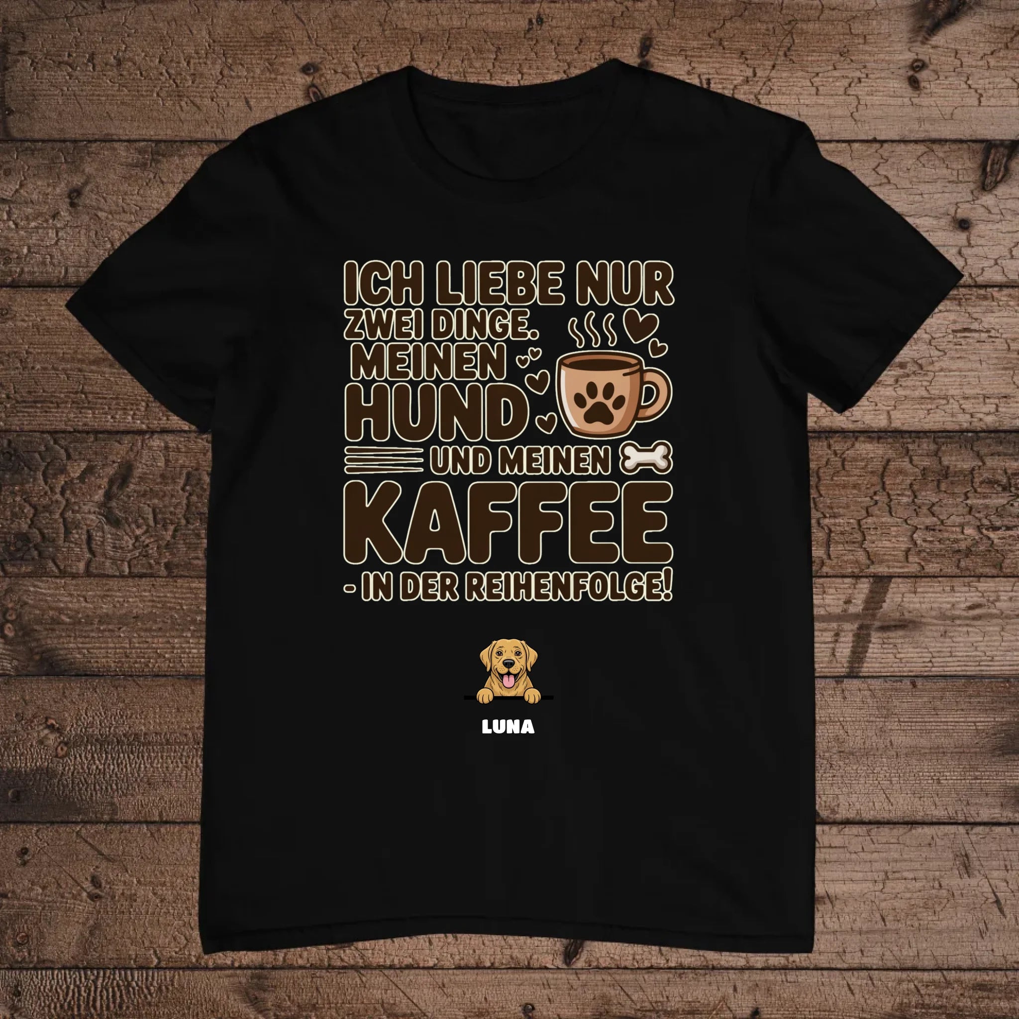 holz Flatlay mockup schwarz