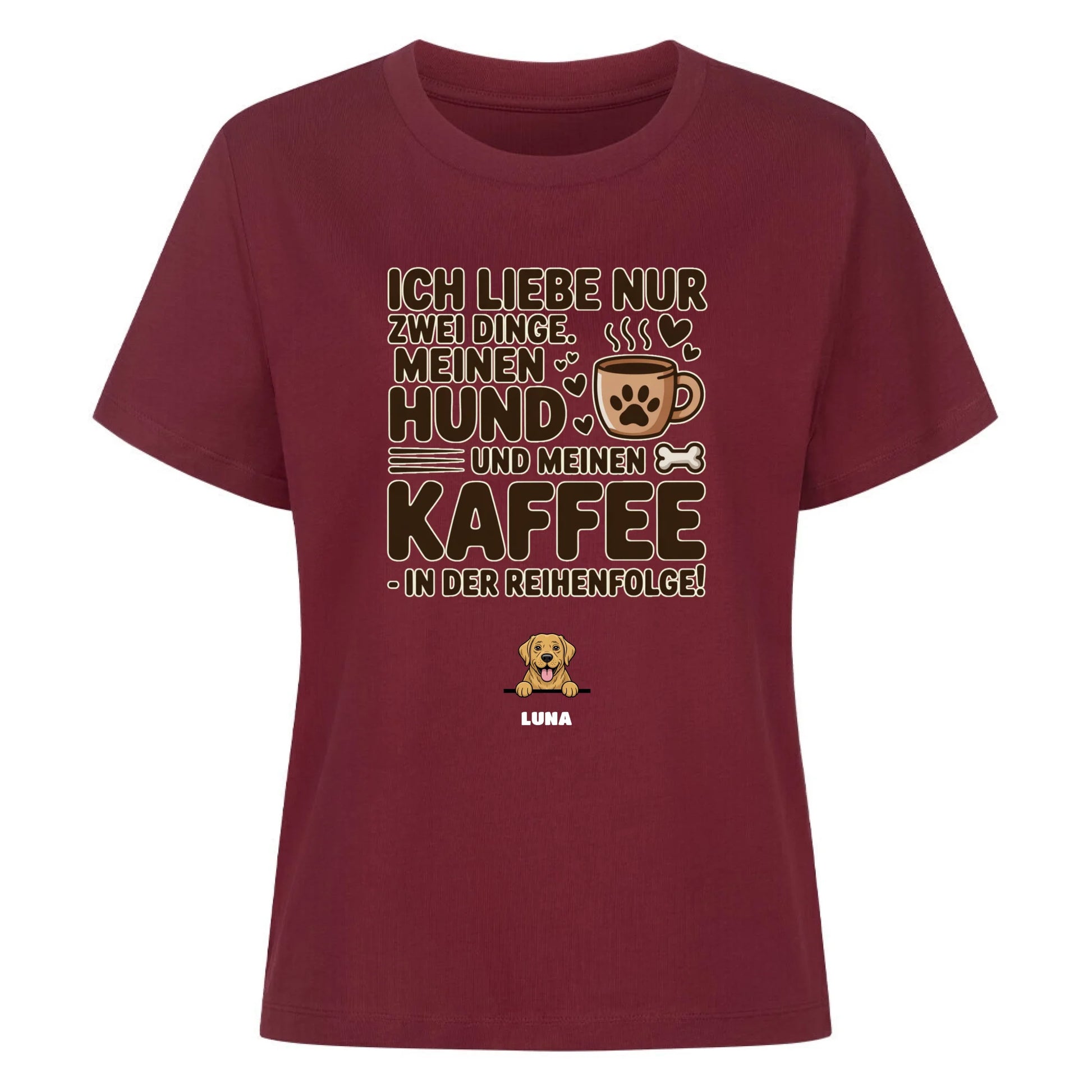 Damen Mockup burgunder