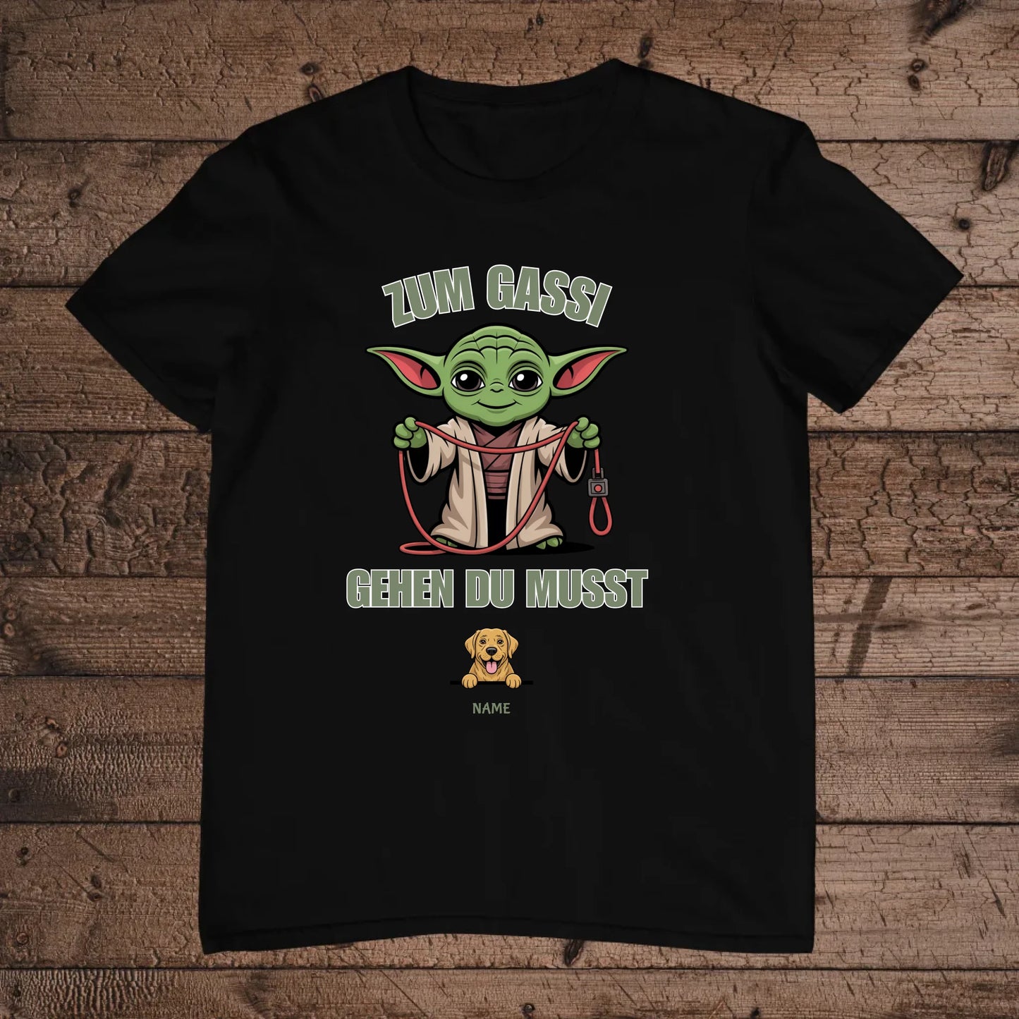 holz Flatlay mockup schwarz