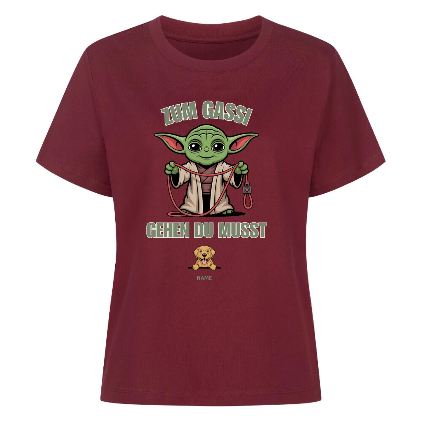 Damen Mockup burgunder