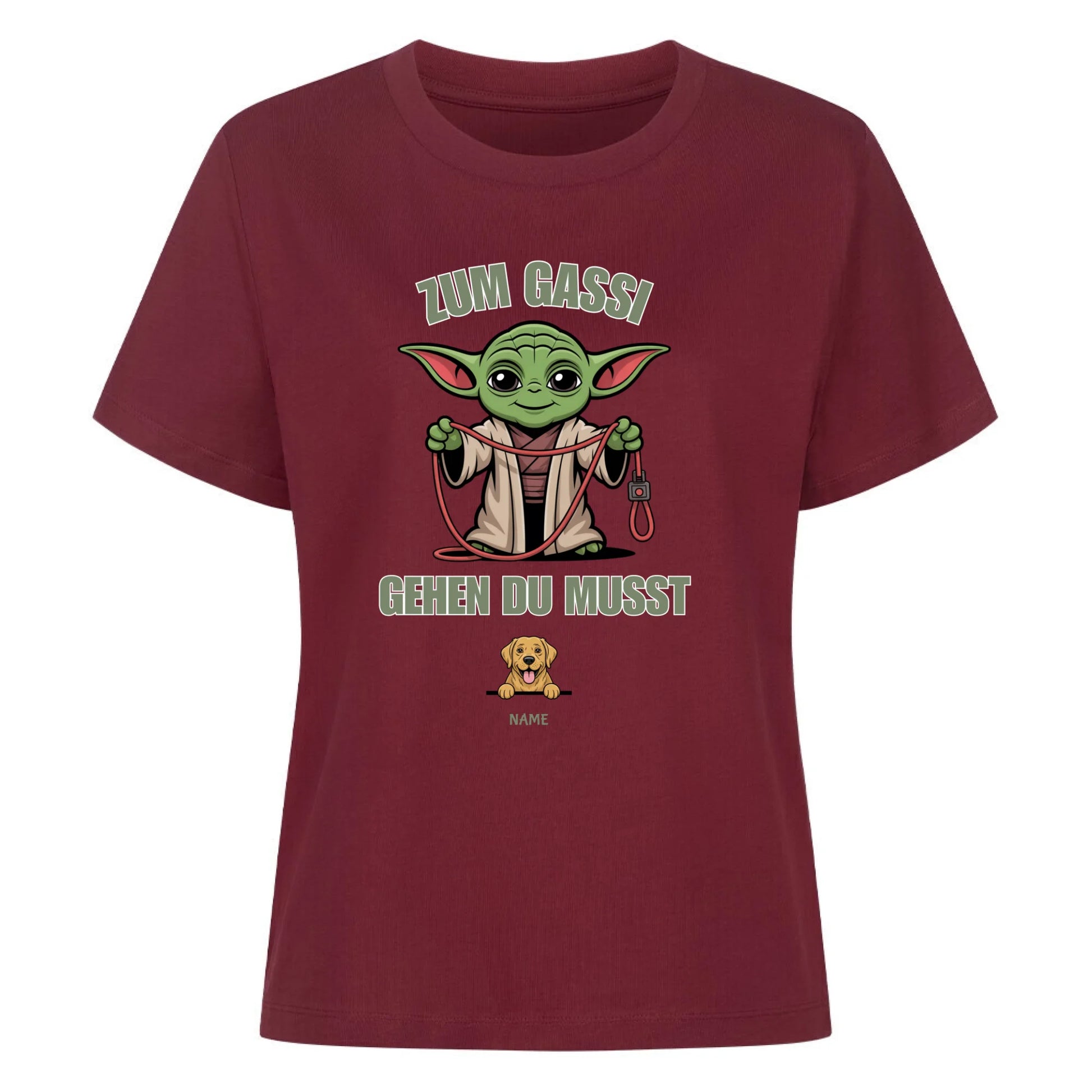 Damen Mockup burgunder