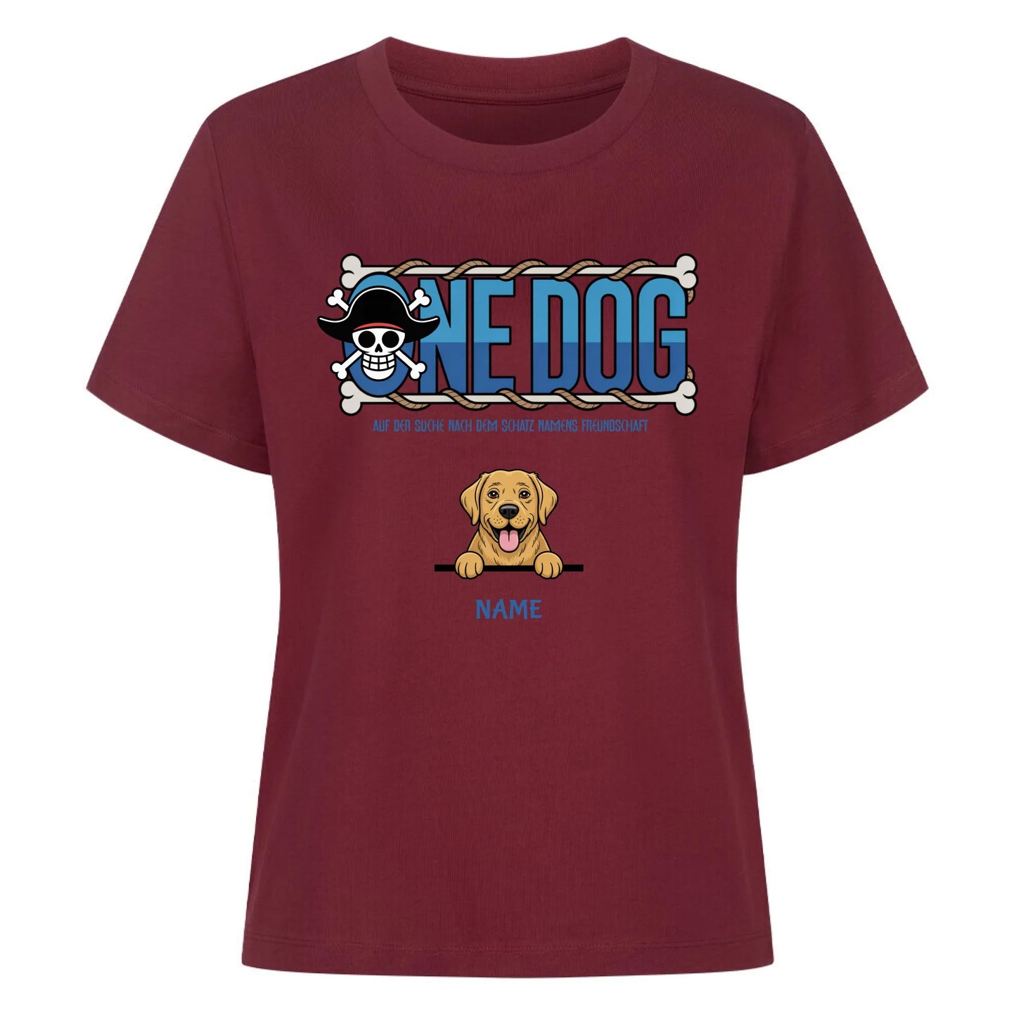 Damen Mockup burgunder