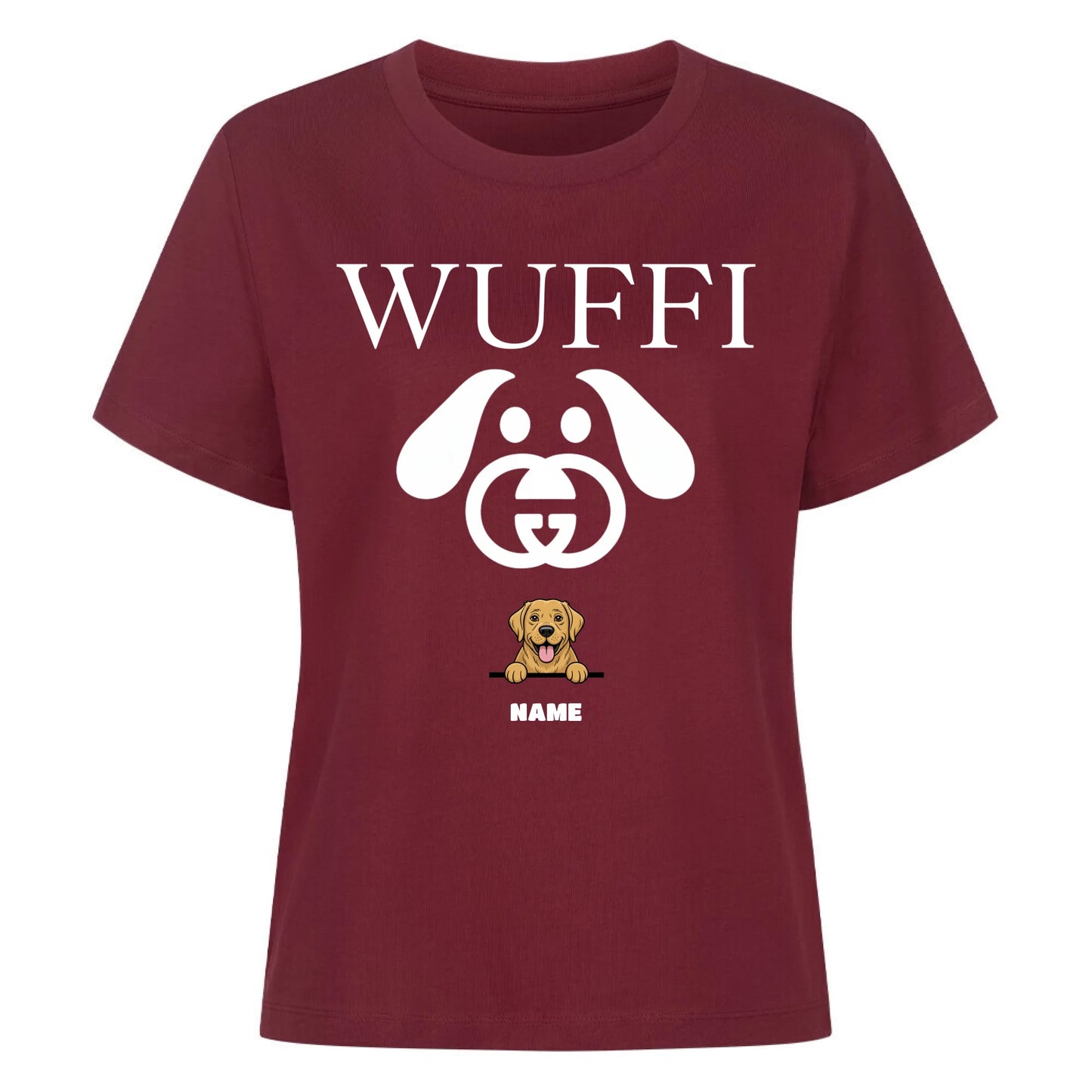 Damen Mockup burgunder