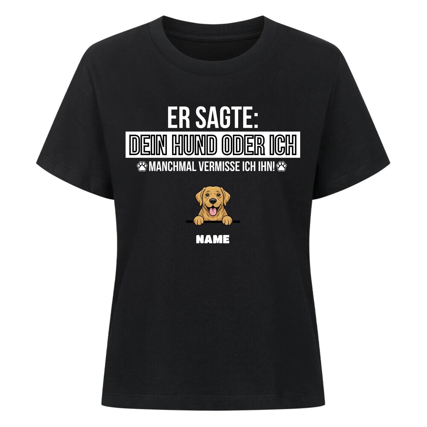 Damen Mockup Schwarz