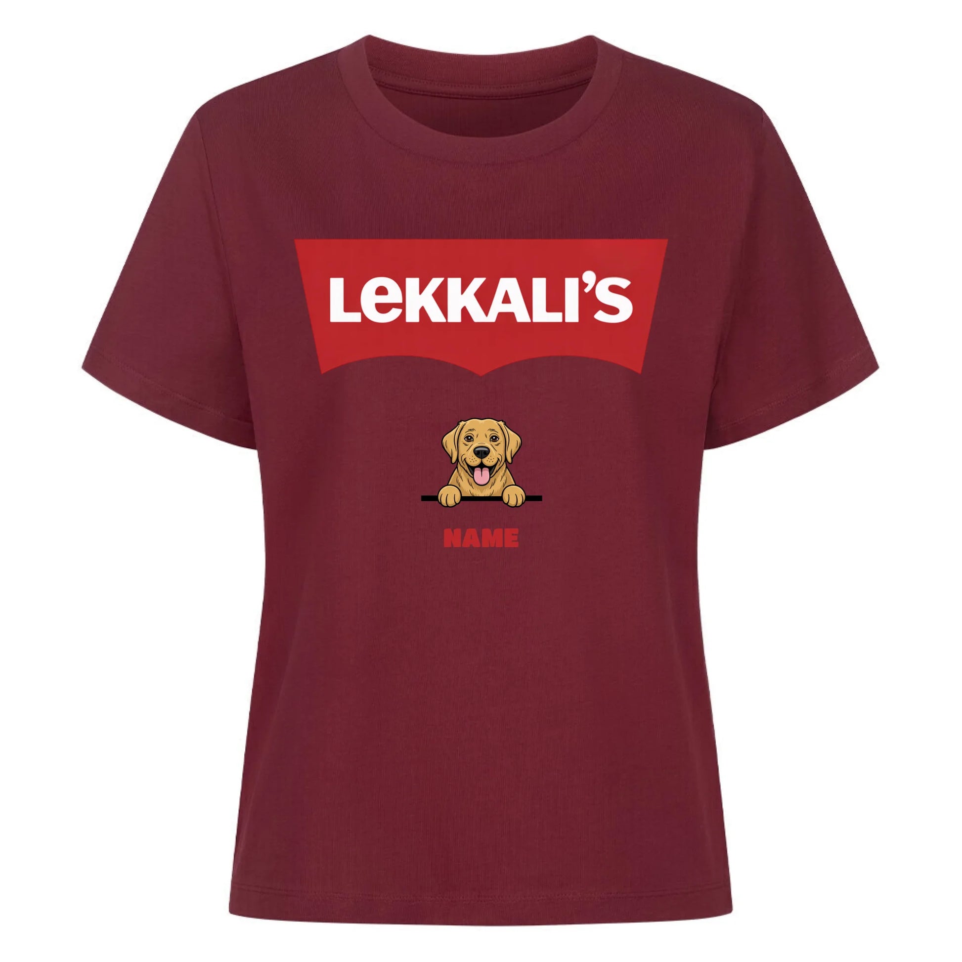 Damen Mockup burgunder