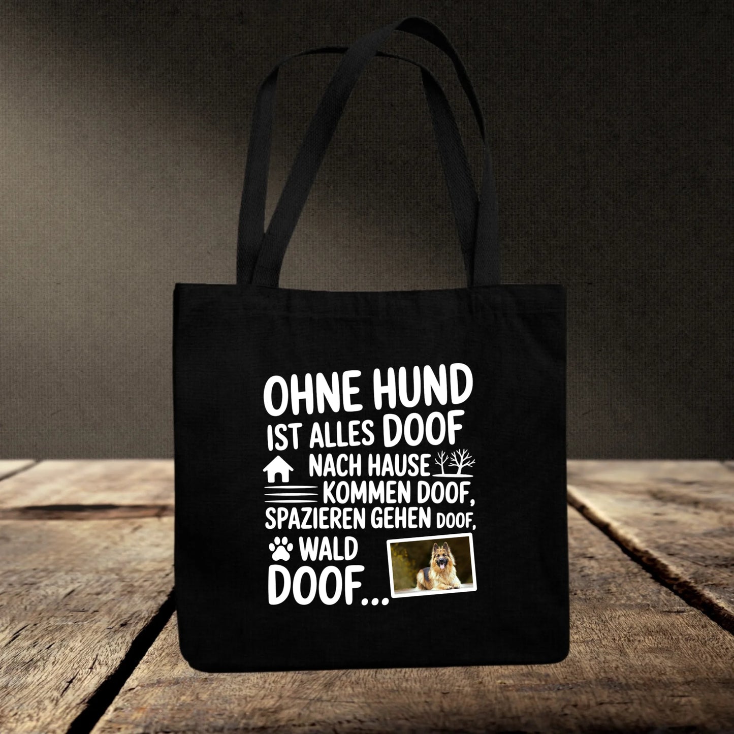 Jutebeutel schwarz mockup