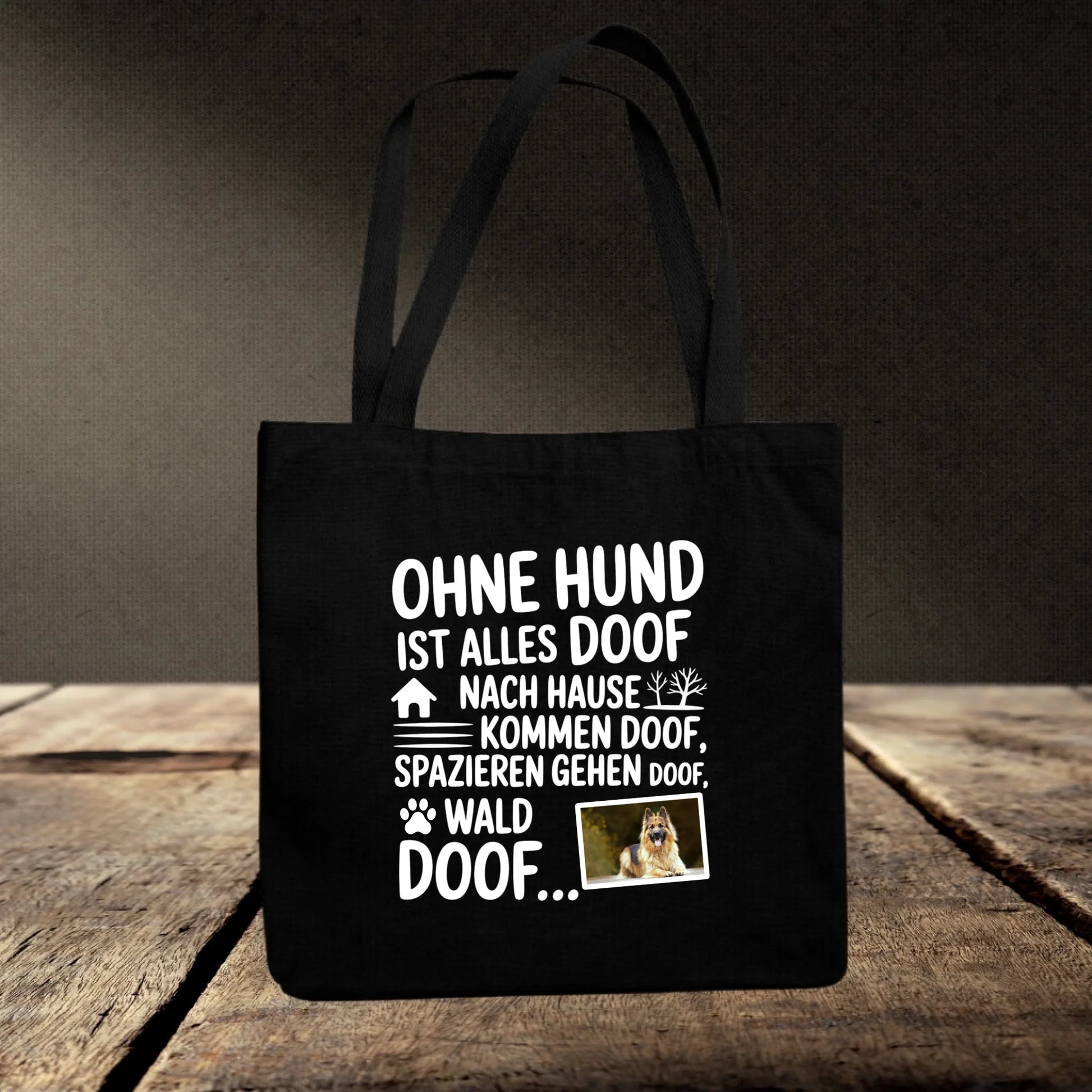 Jutebeutel schwarz mockup