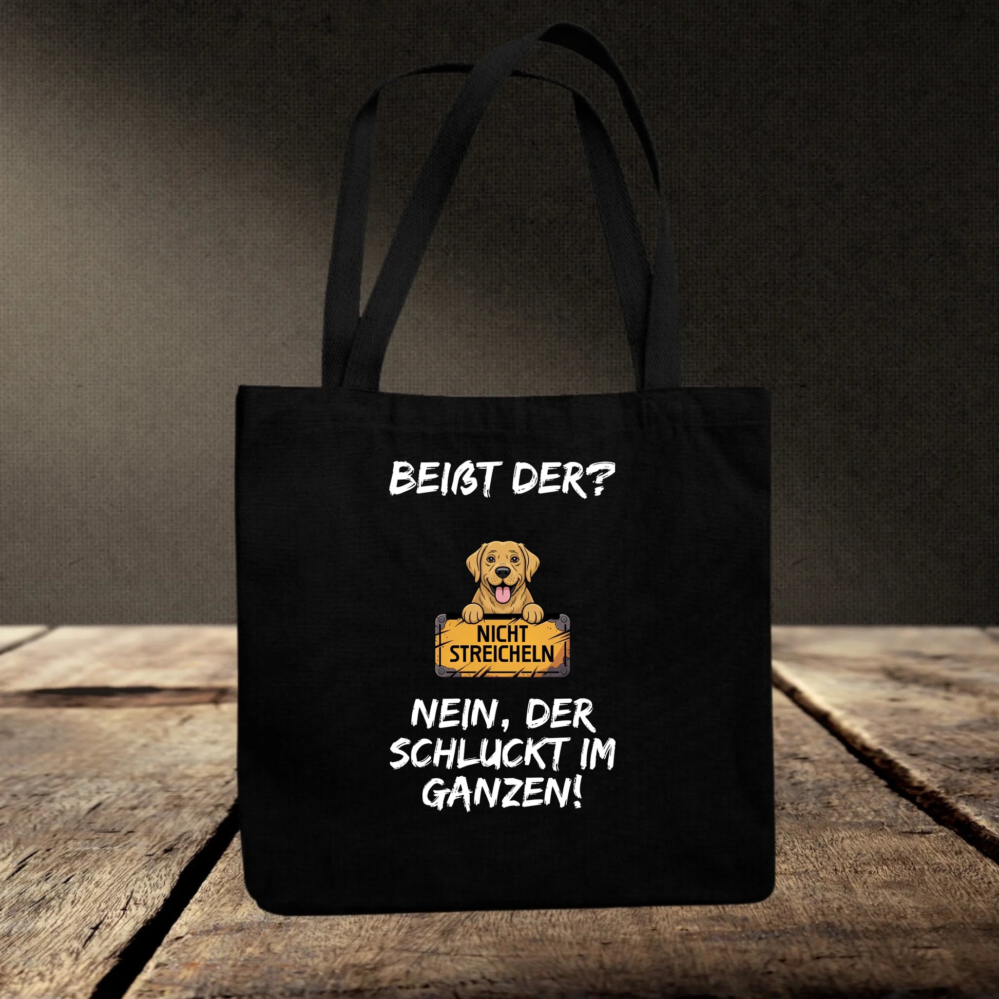 Jutebeutel schwarz mockup