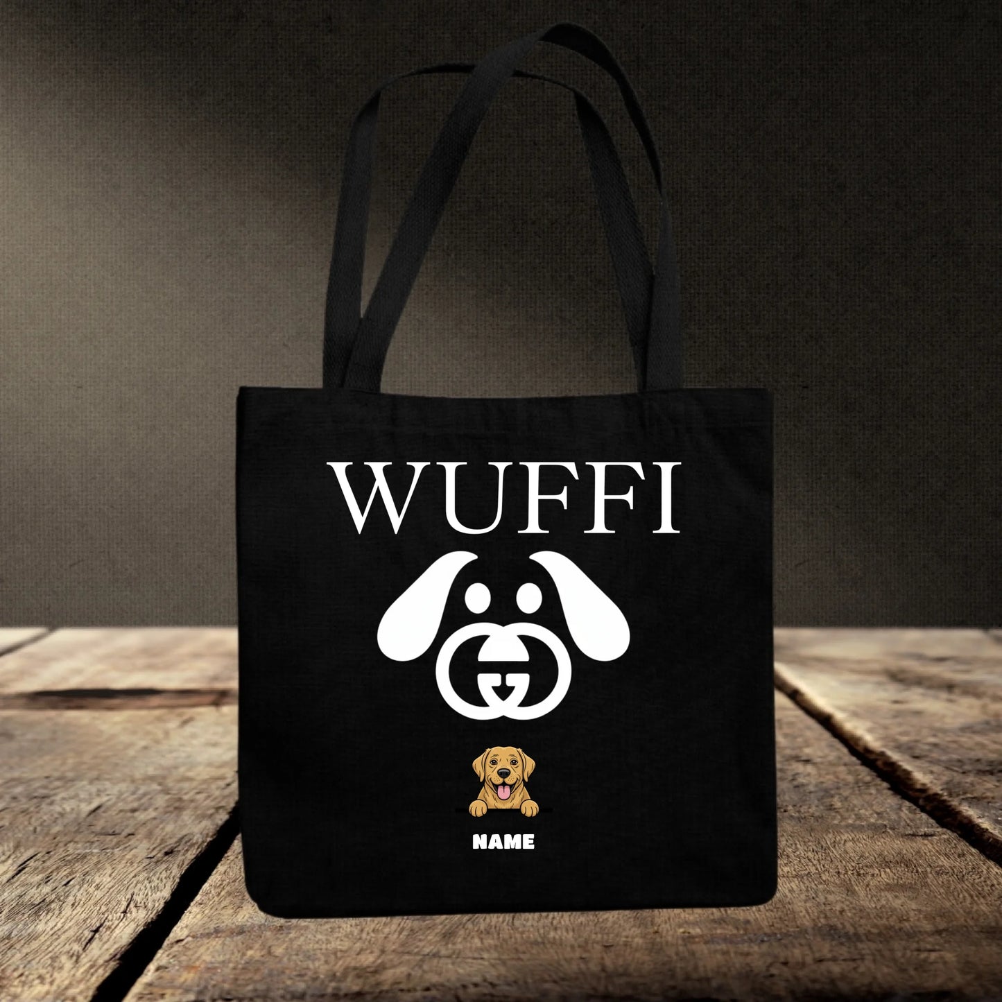 Jutebeutel schwarz mockup