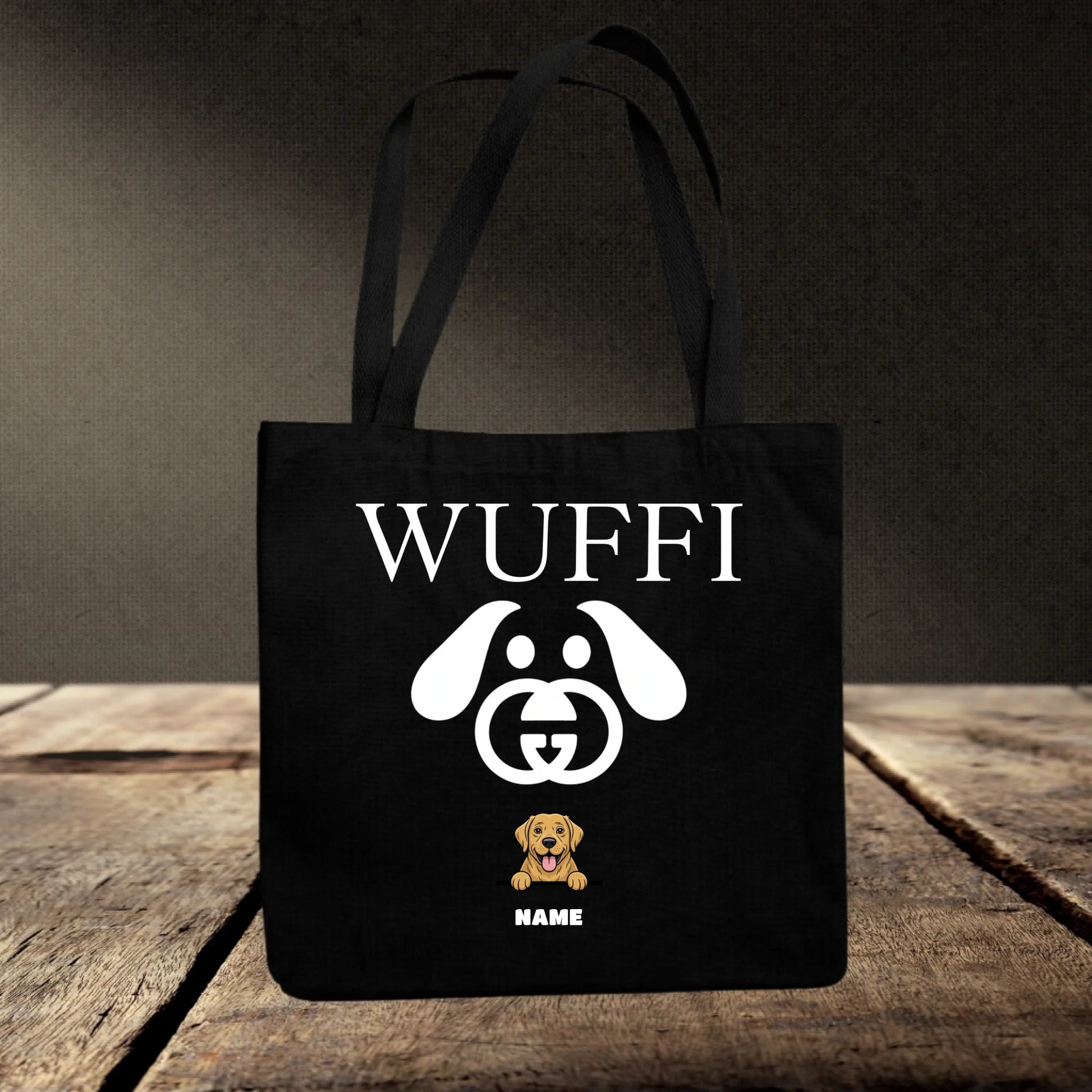 Jutebeutel schwarz mockup