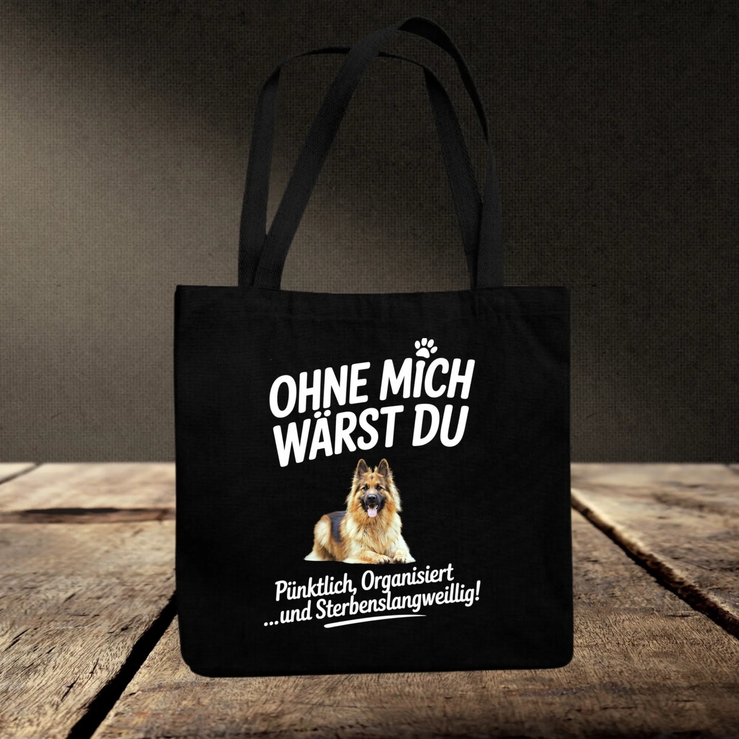 Jutebeutel schwarz mockup