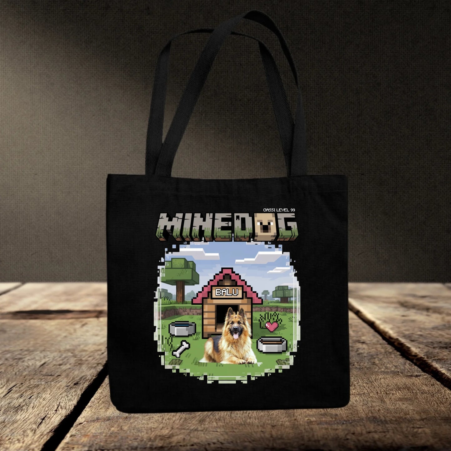 Jutebeutel schwarz mockup