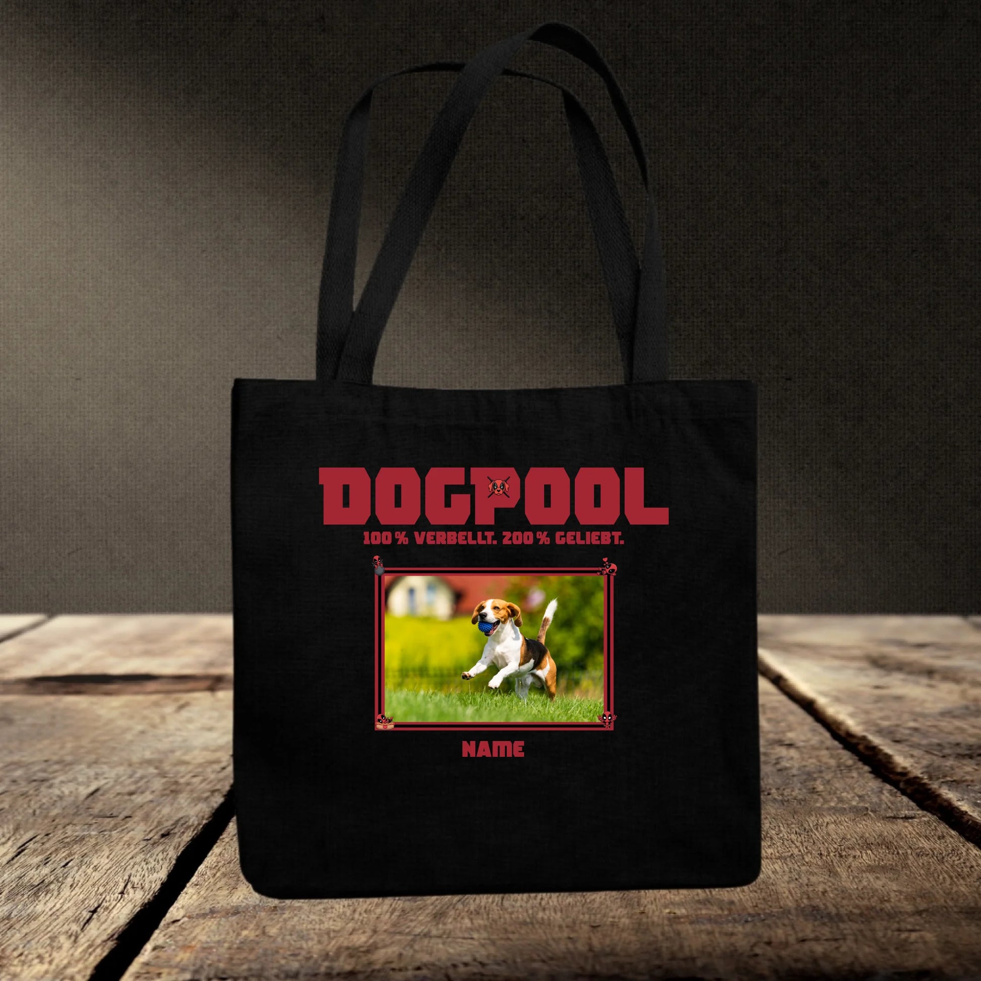 Jutebeutel schwarz mockup