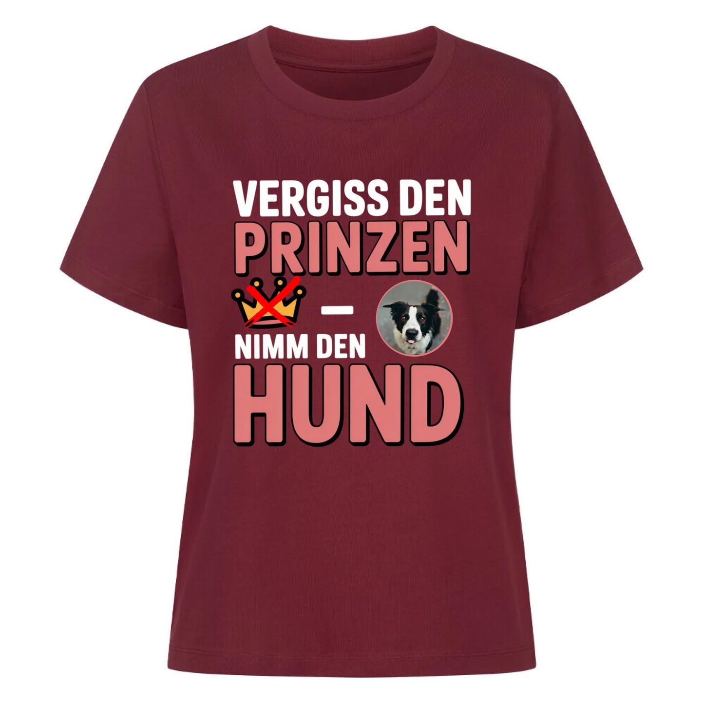 Damen Mockup burgunder