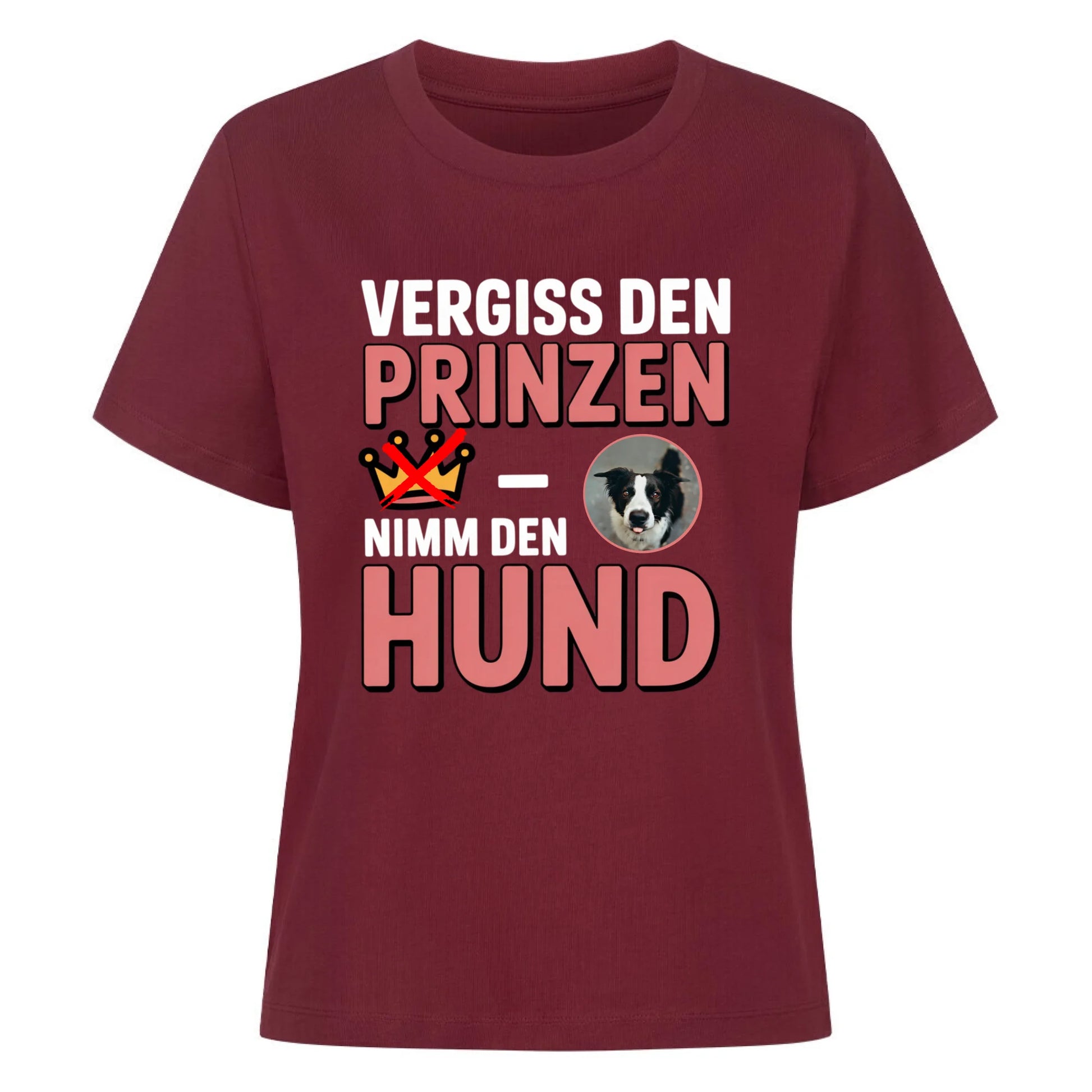 Damen Mockup burgunder