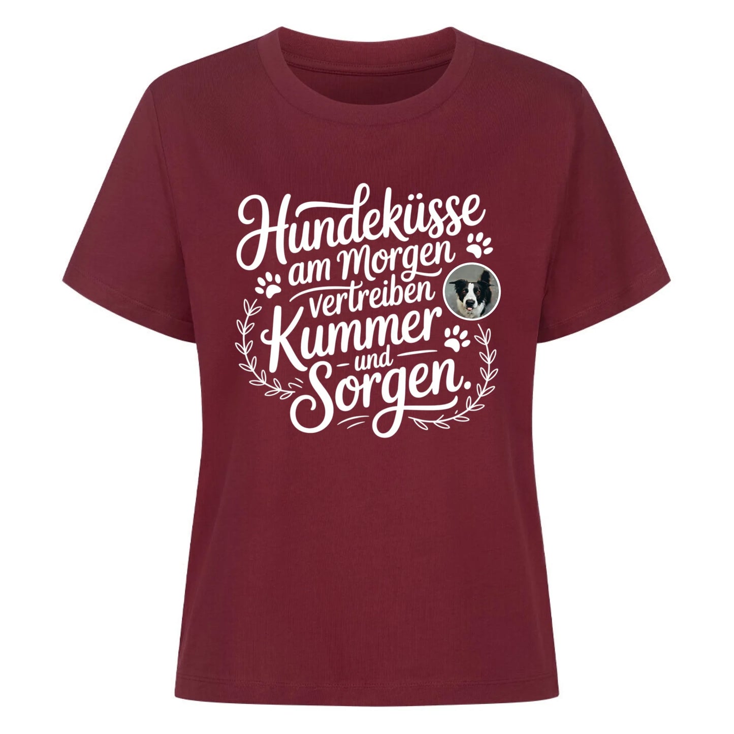 Damen Mockup burgunder