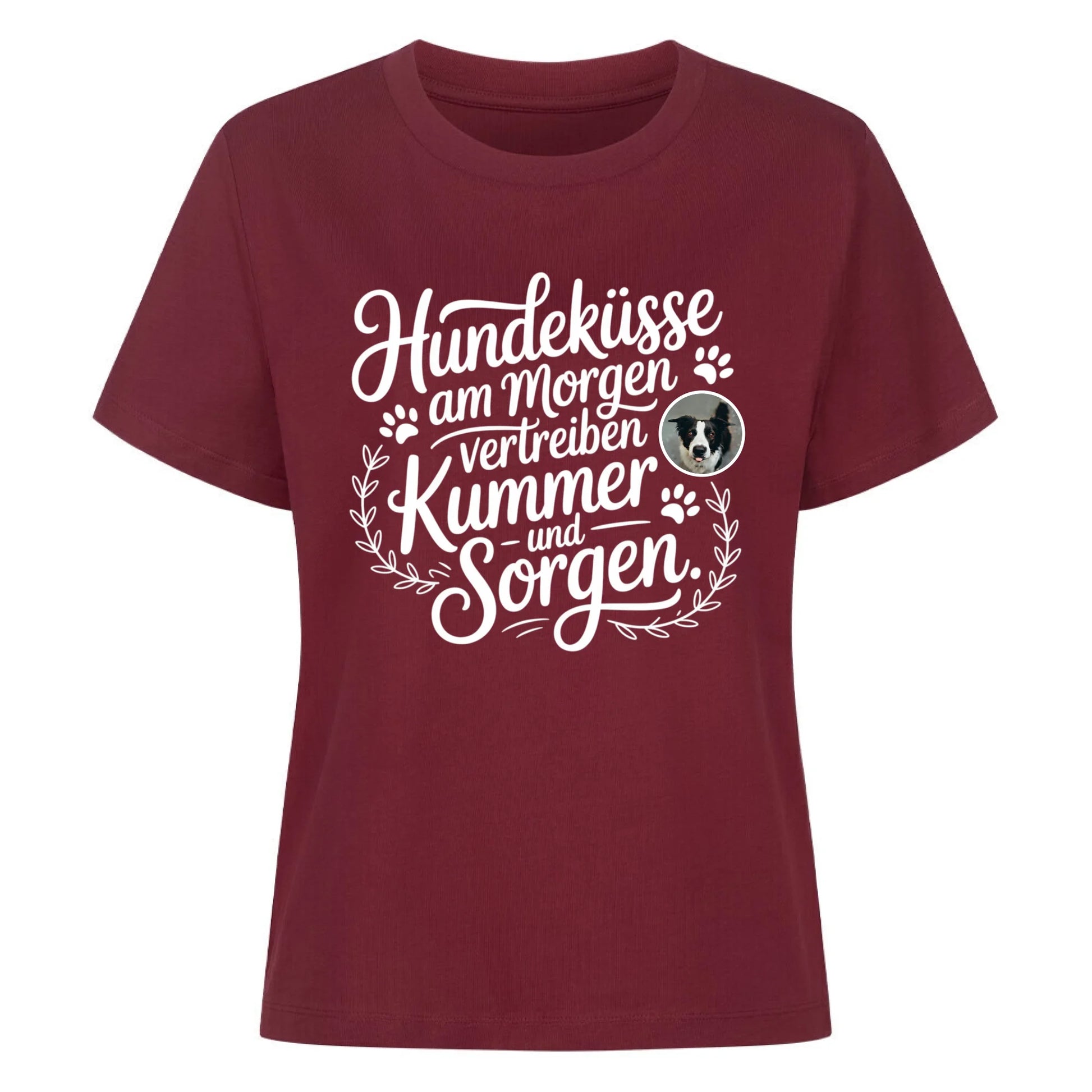 Damen Mockup burgunder