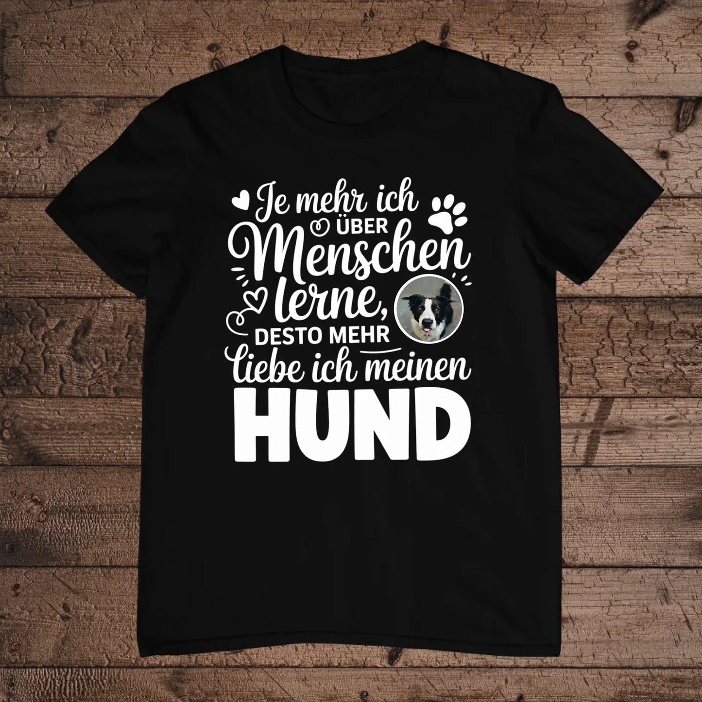 holz Flatlay mockup schwarz