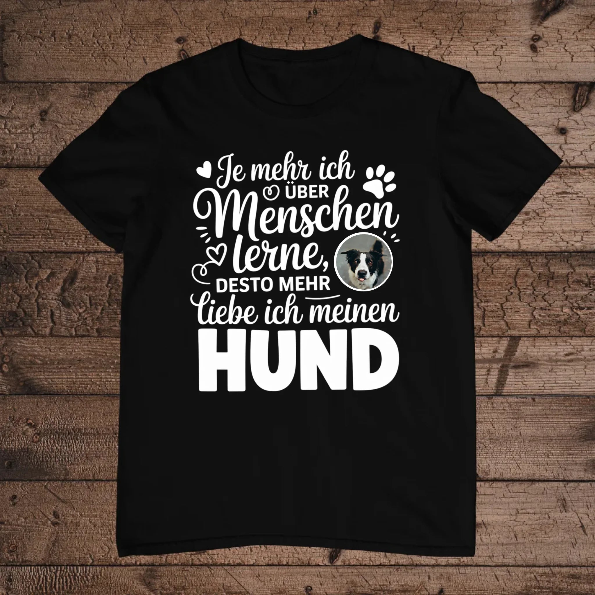 holz Flatlay mockup schwarz