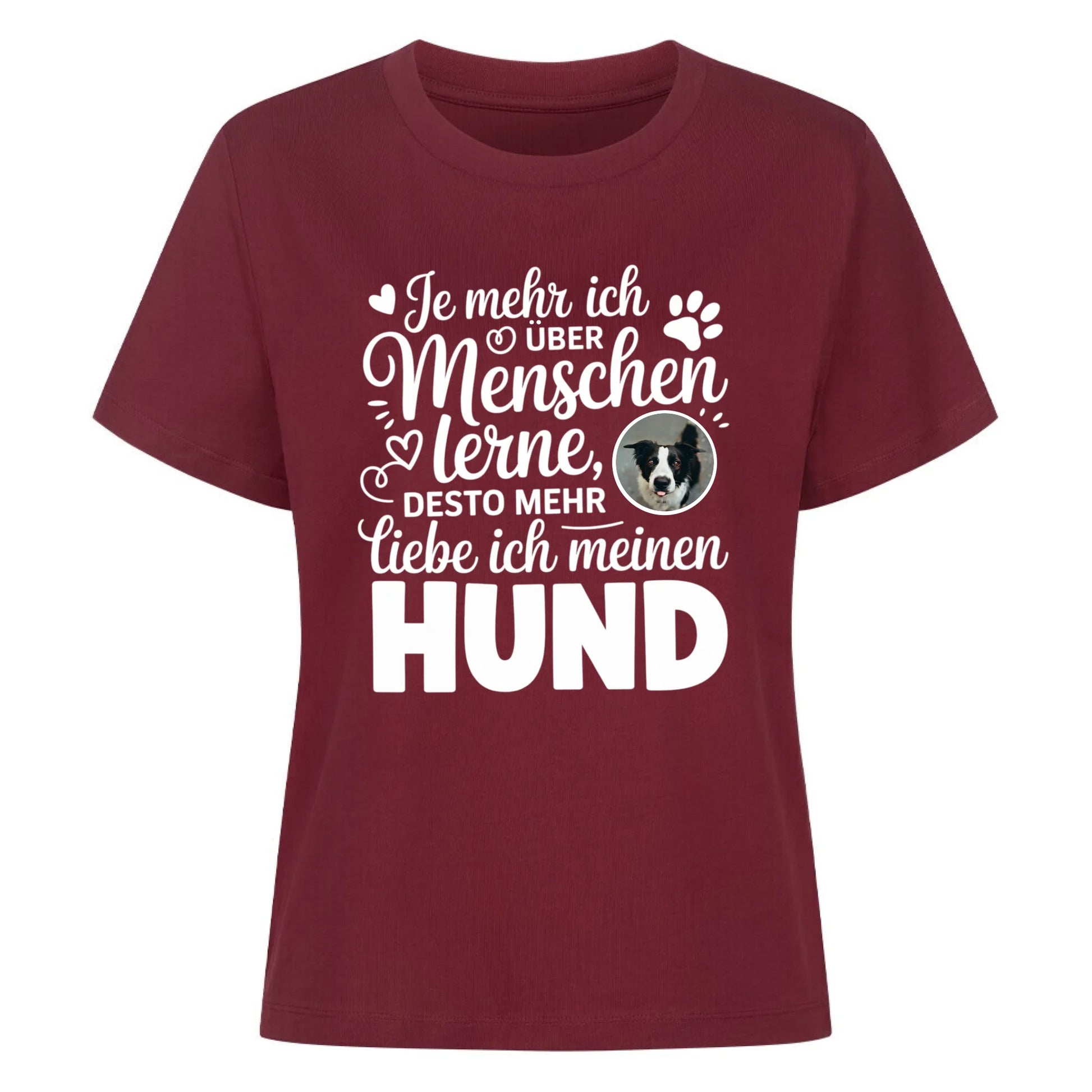 Damen Mockup burgunder