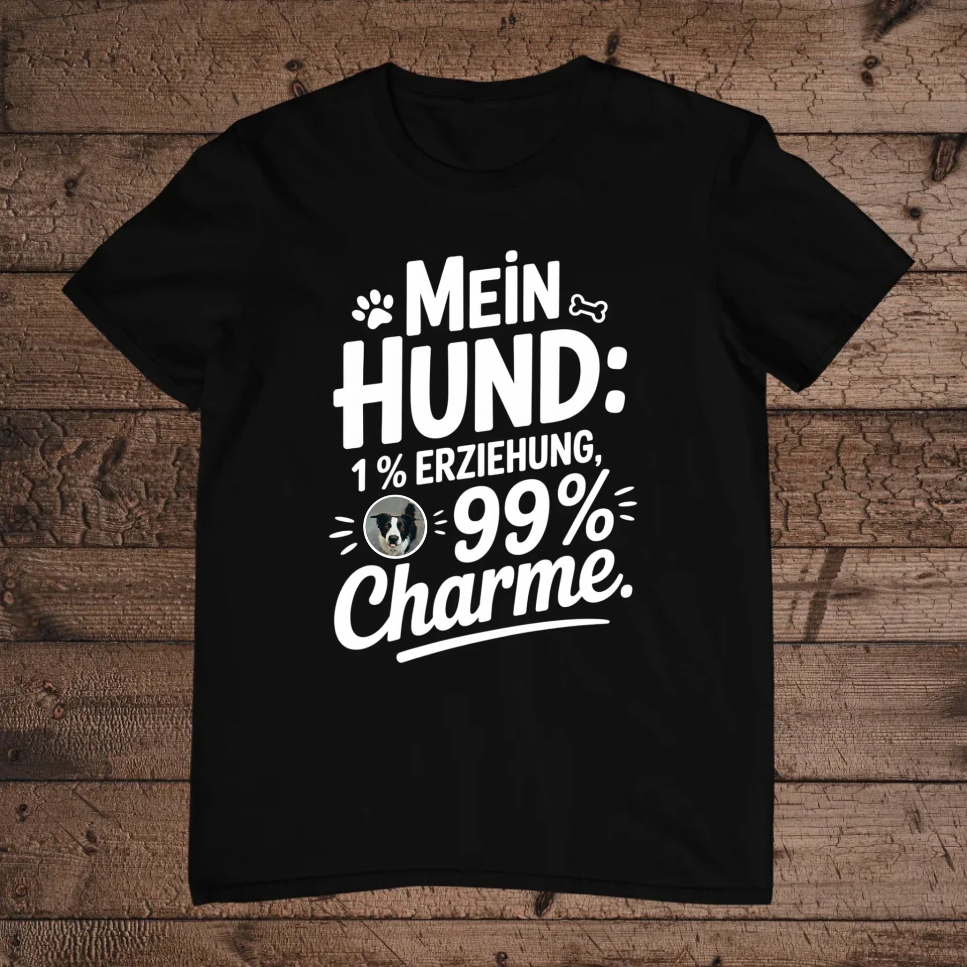 holz Flatlay mockup schwarz