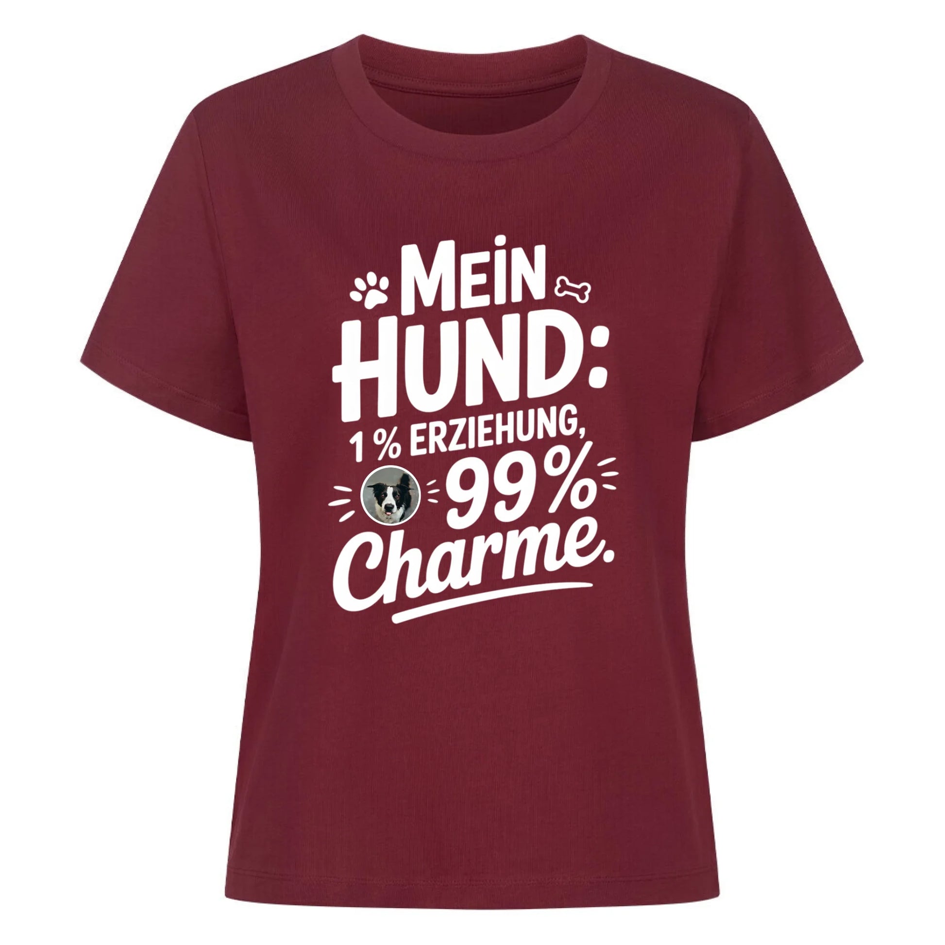 Damen Mockup burgunder