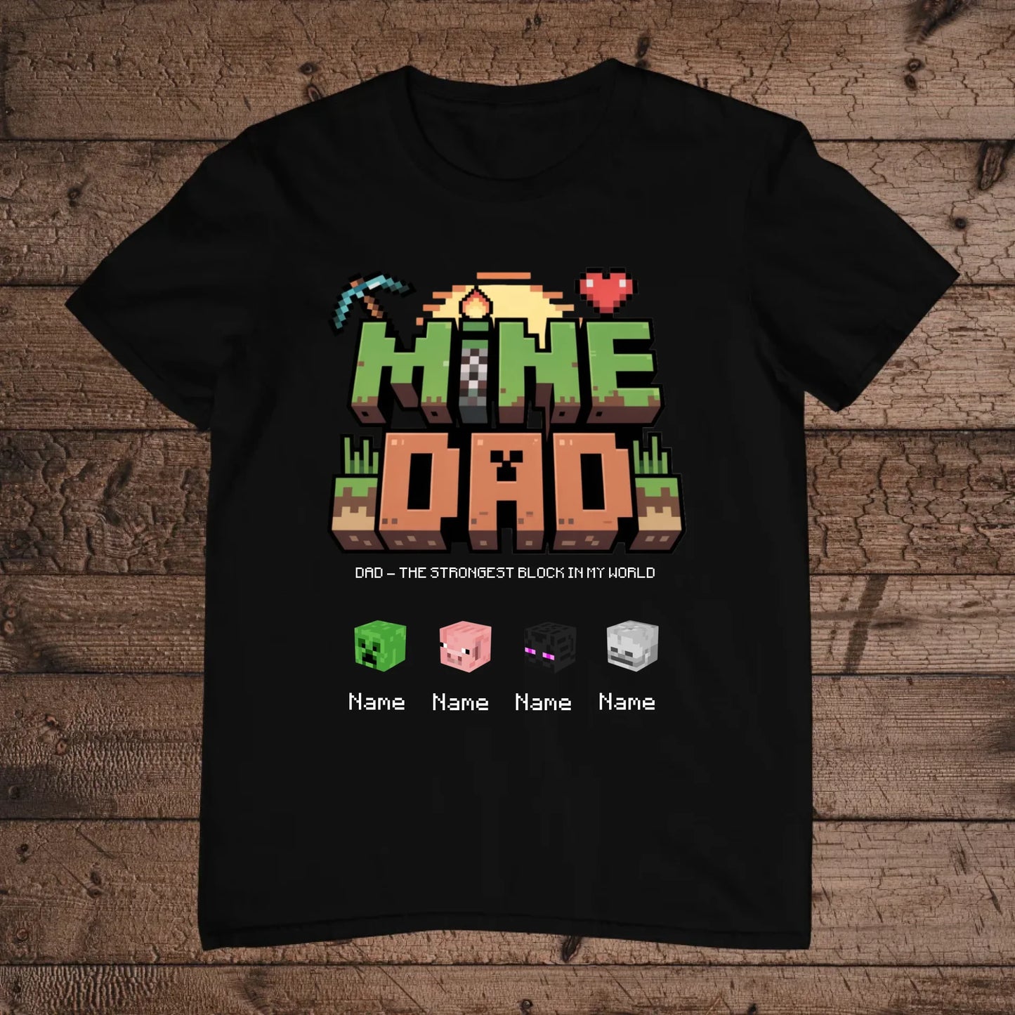 holz Flatlay mockup schwarz