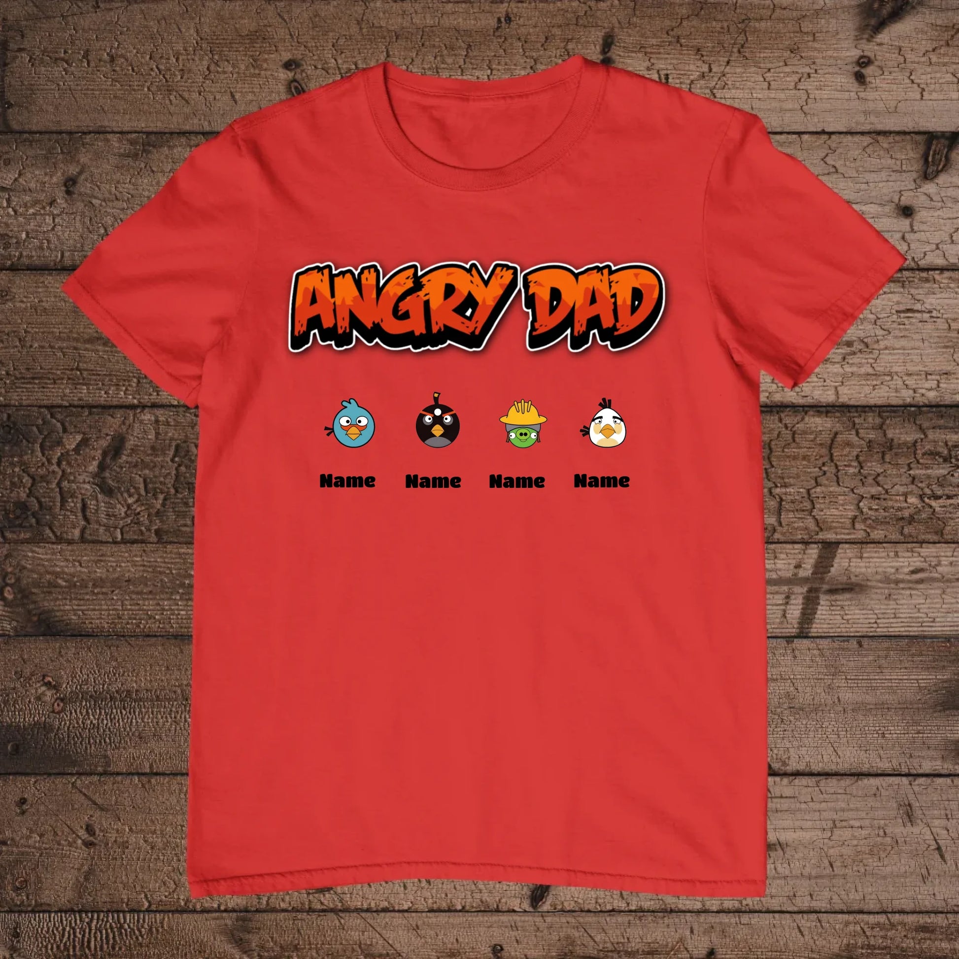 holz Flatlay mockup rot