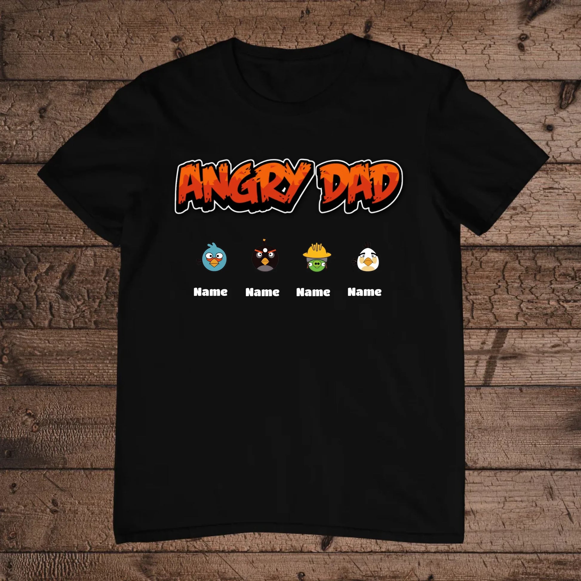 holz Flatlay mockup schwarz