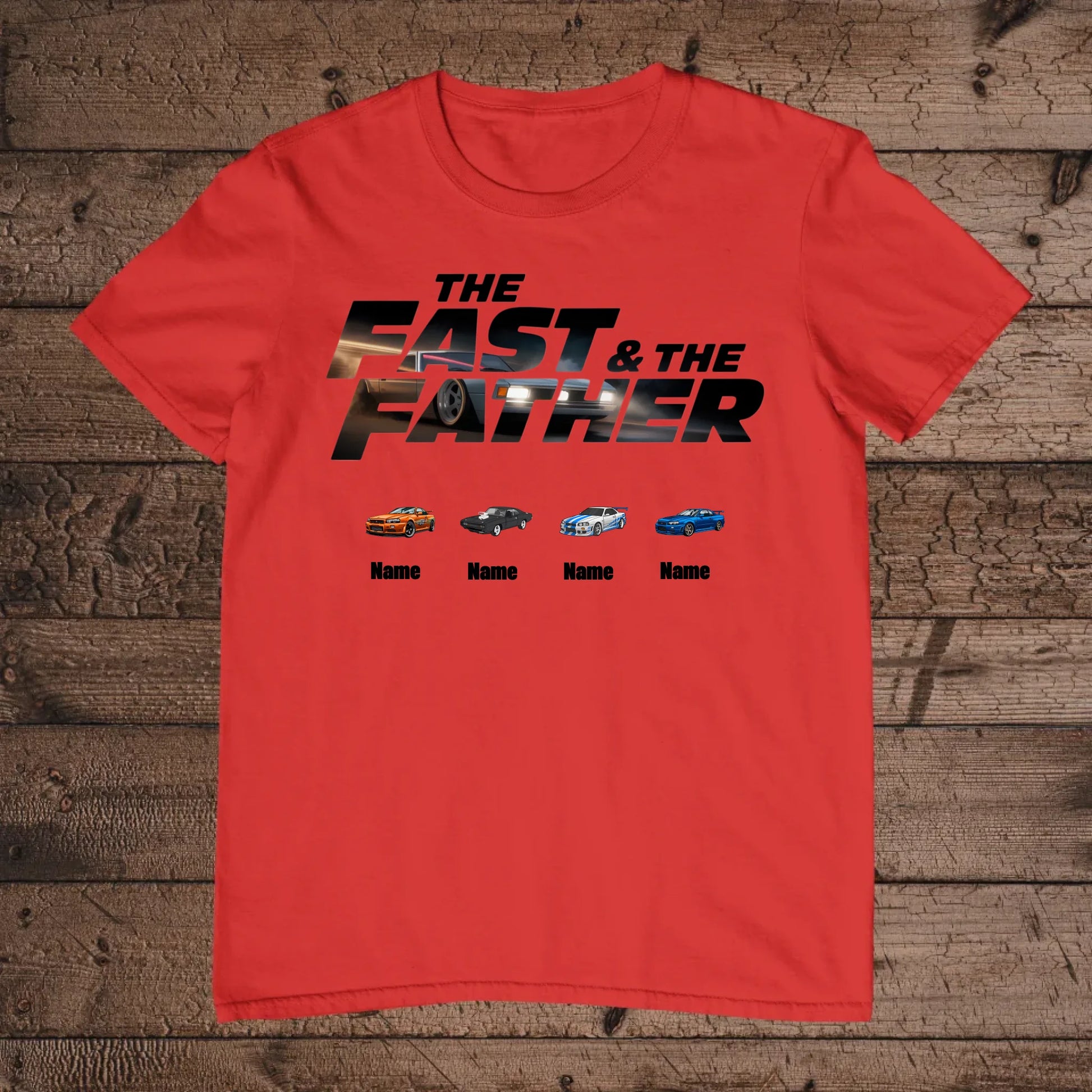 holz Flatlay mockup rot