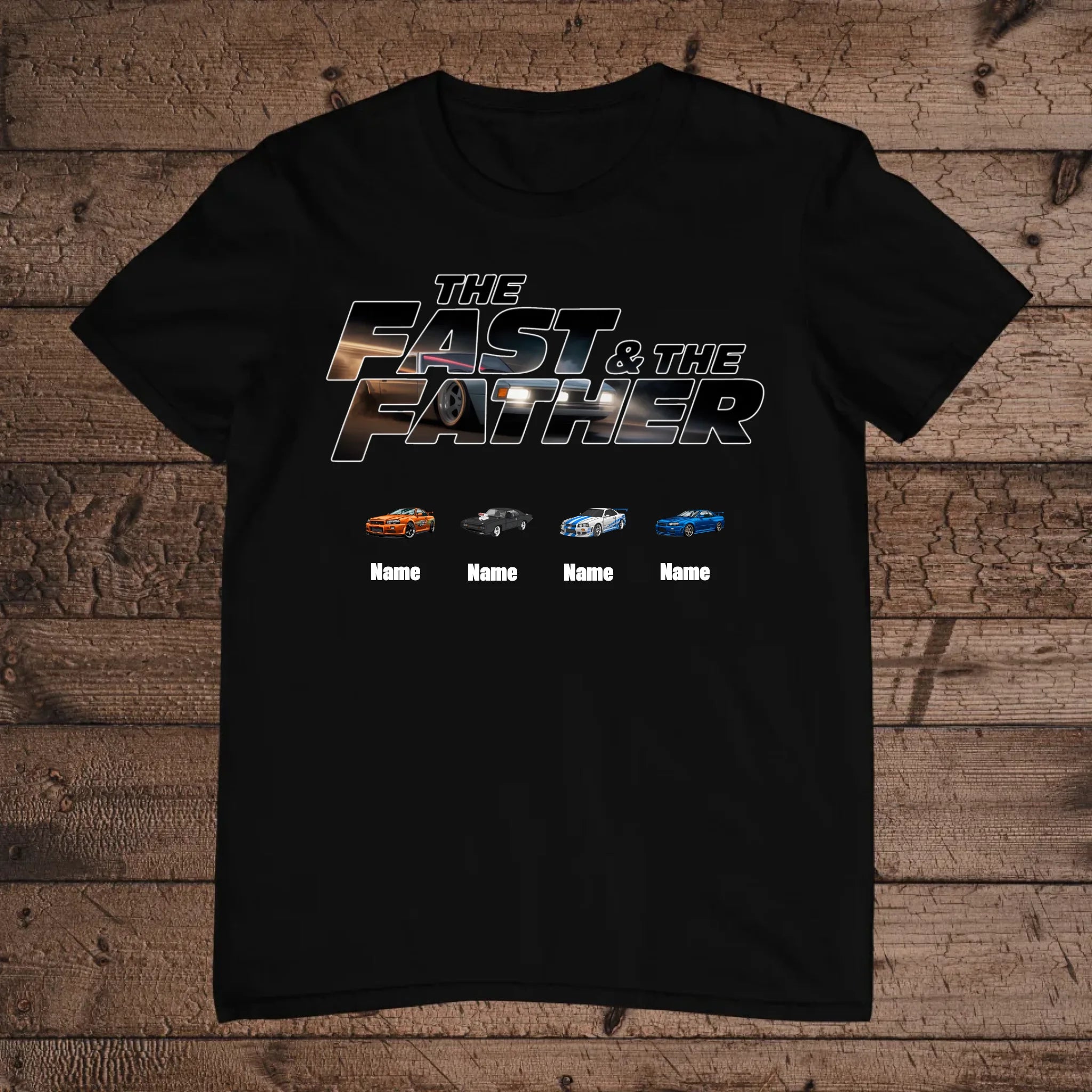 holz Flatlay mockup schwarz