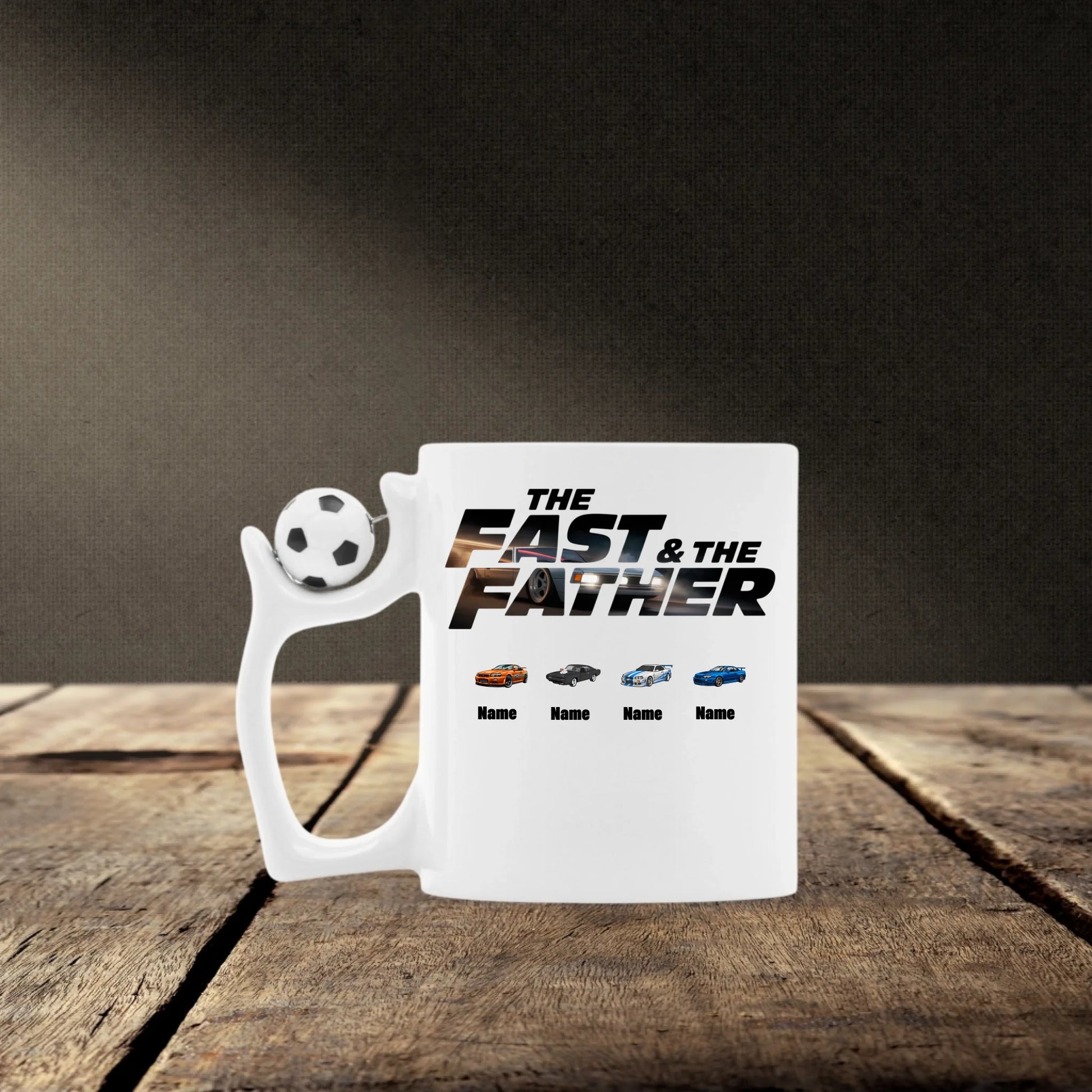 Mockup Fußballtasse