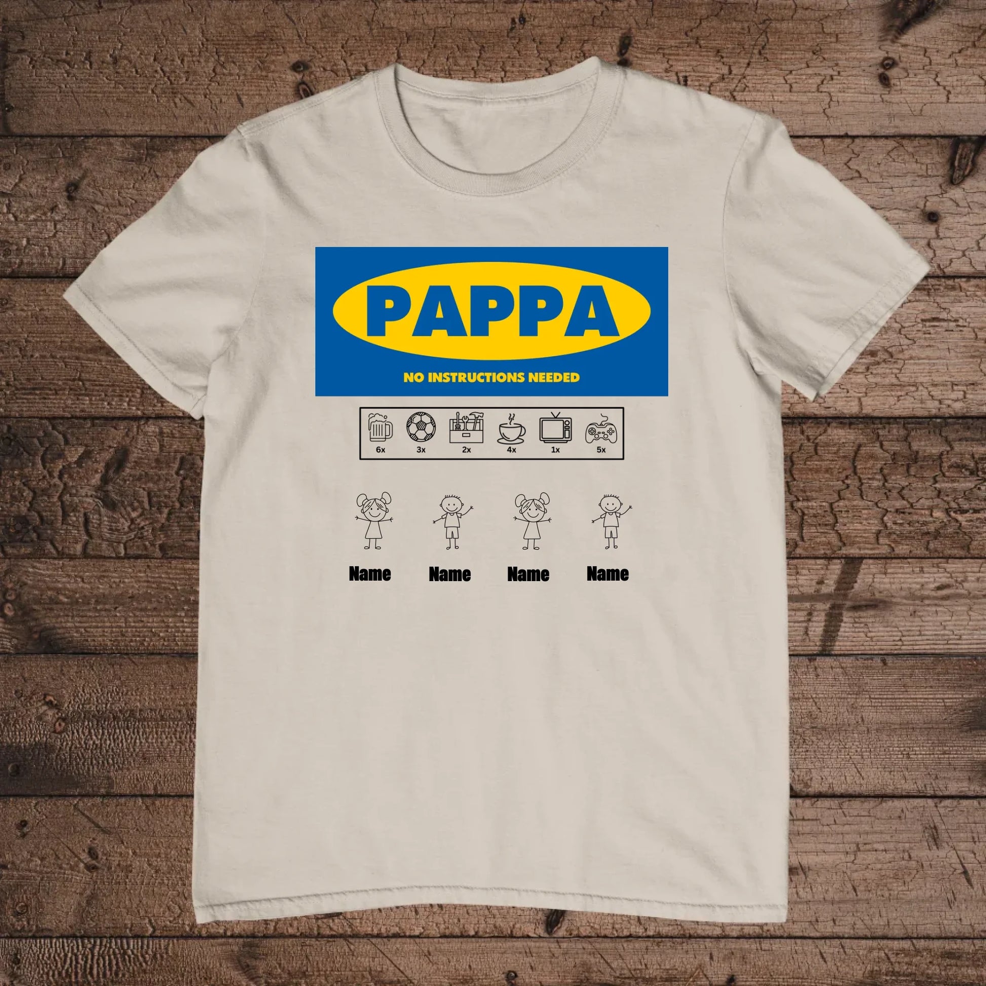 holz Flatlay mockup sand