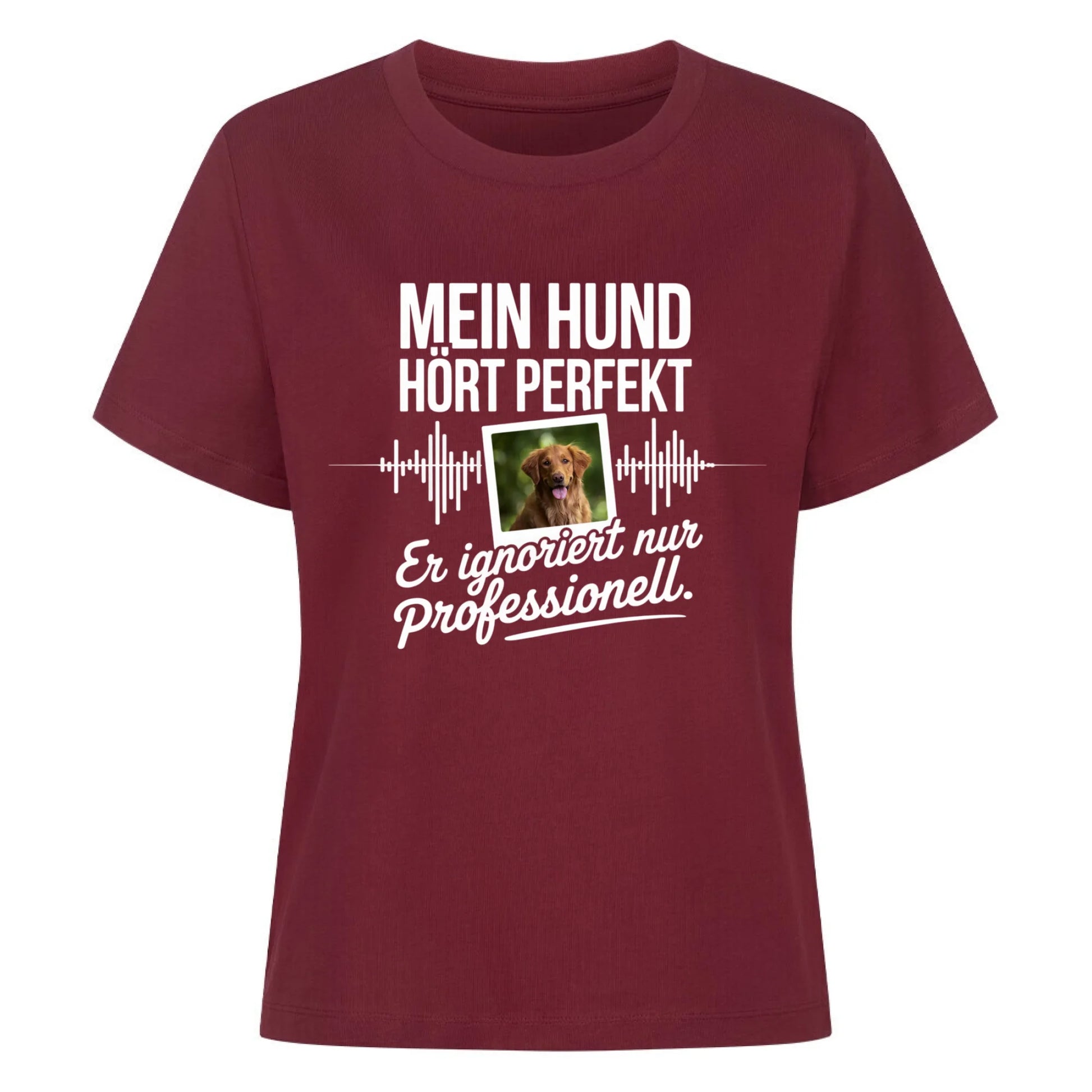 Damen Mockup burgunder