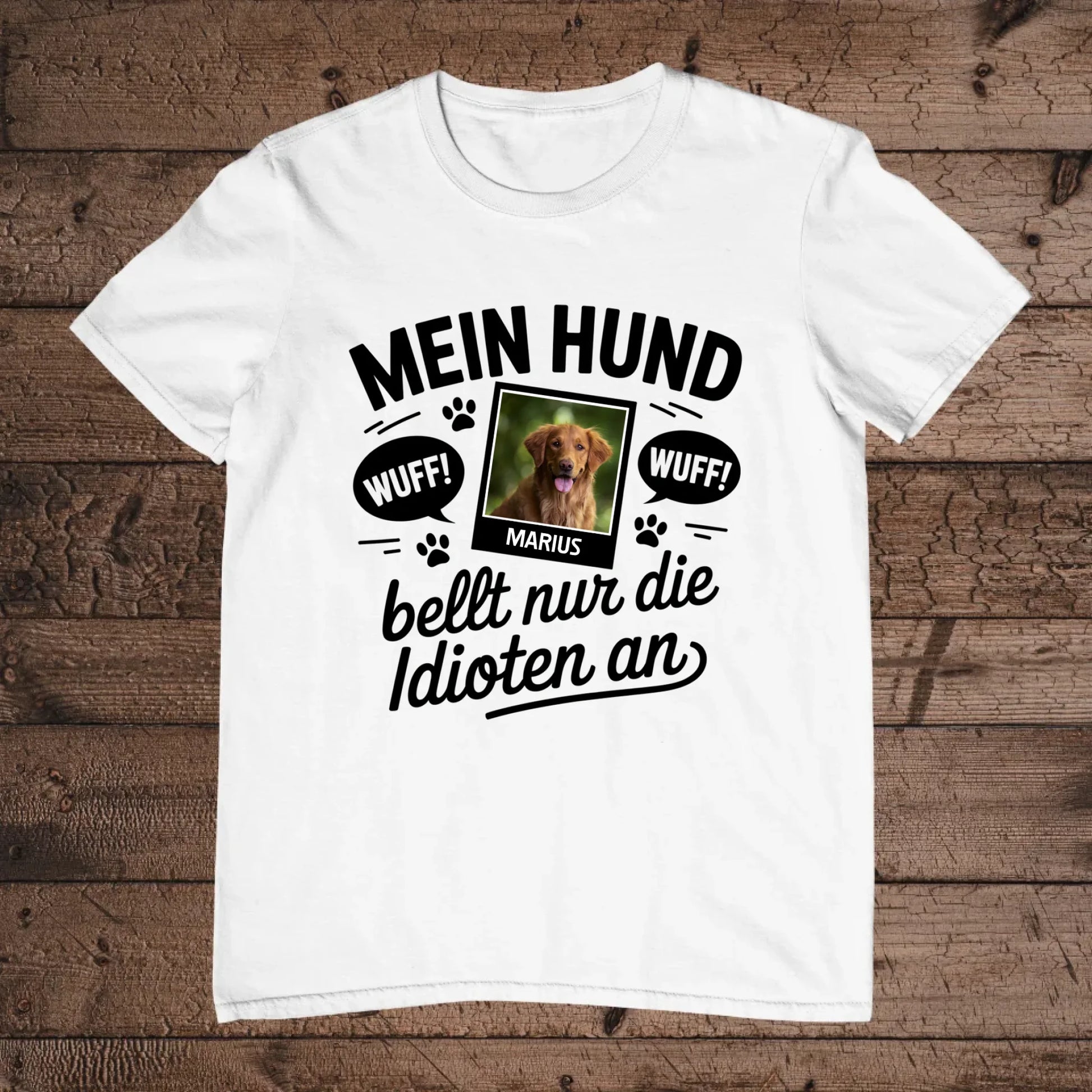 holz flatlay mockup weiß