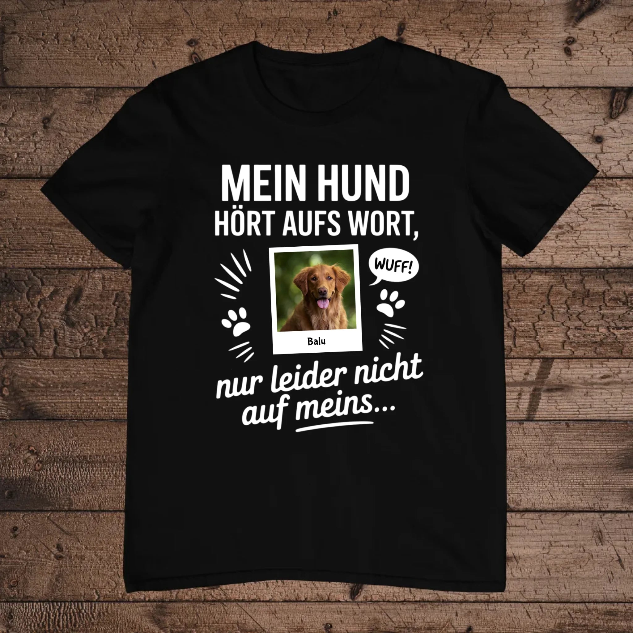 holz Flatlay mockup schwarz