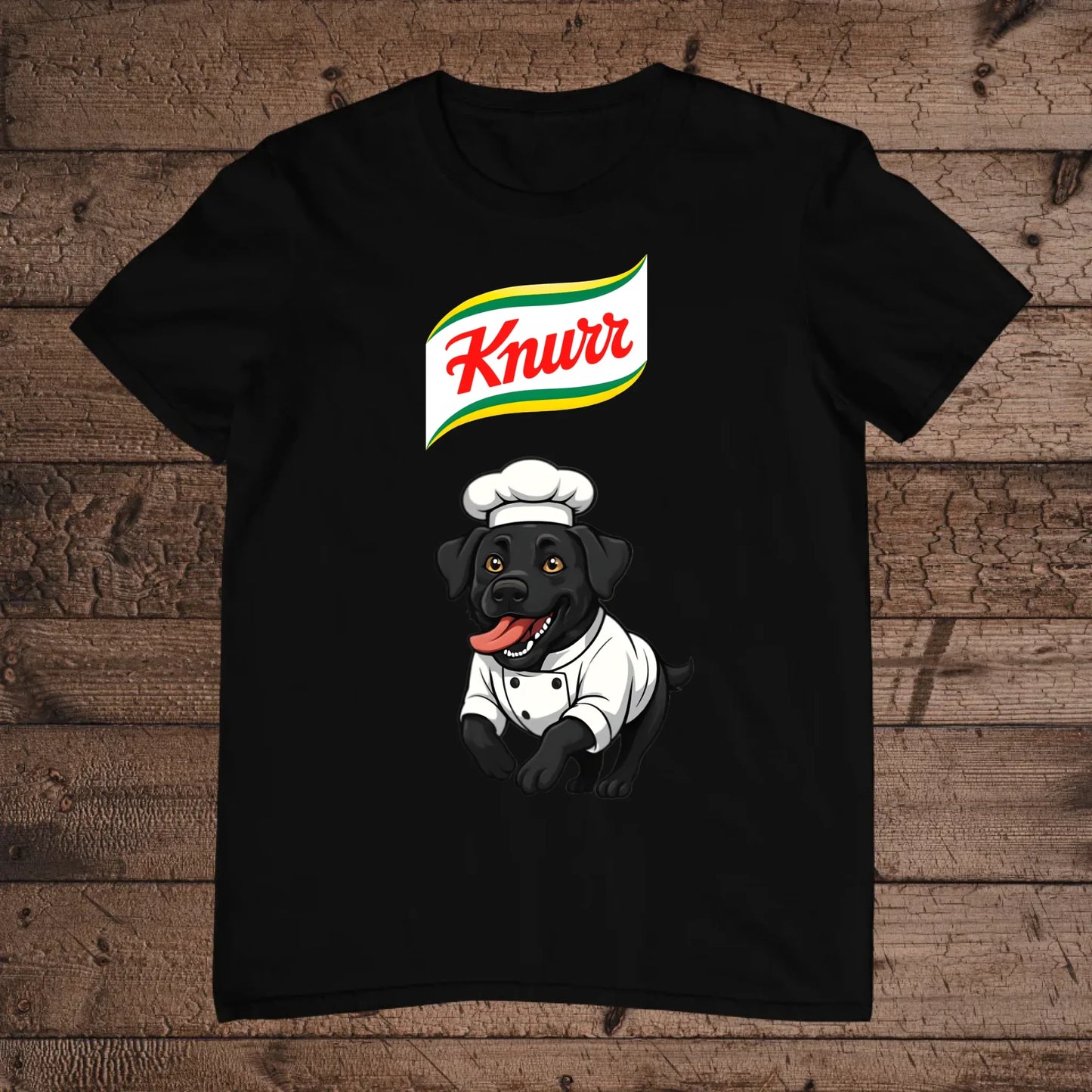 holz Flatlay mockup schwarz