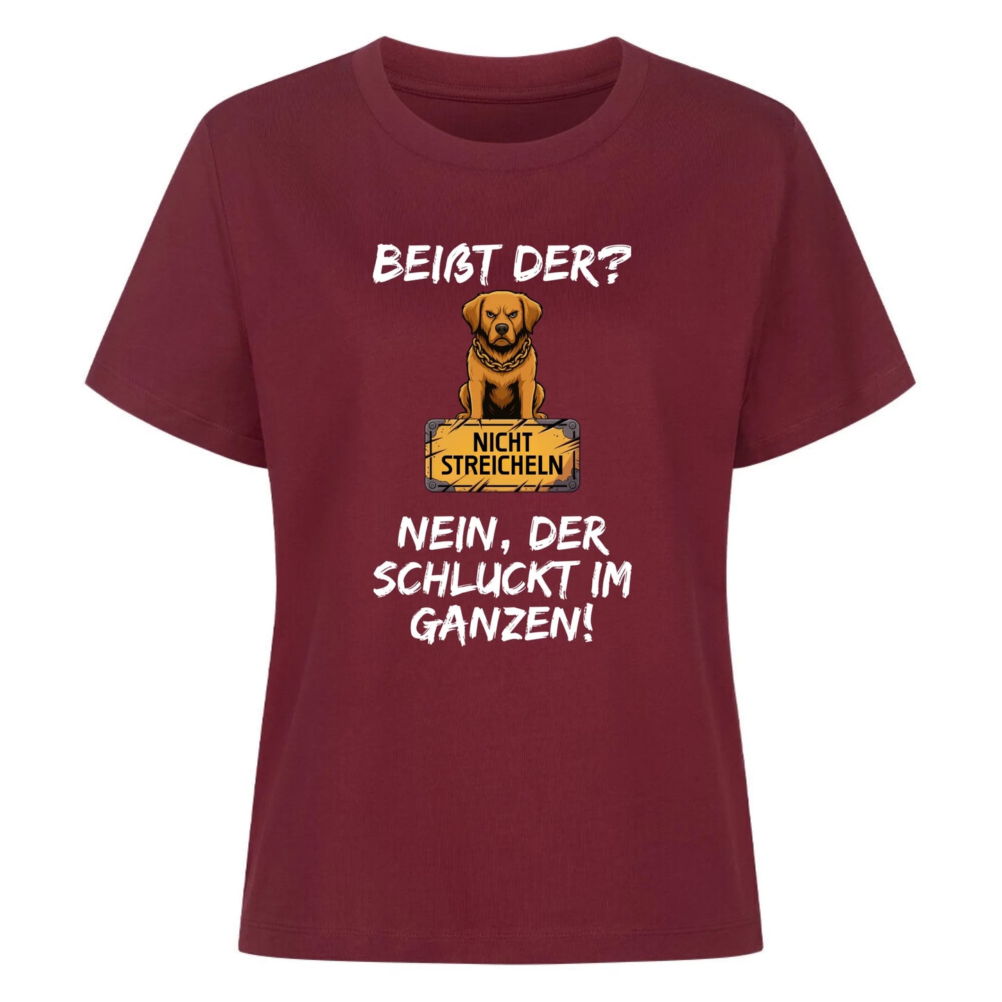 Damen Mockup burgunder