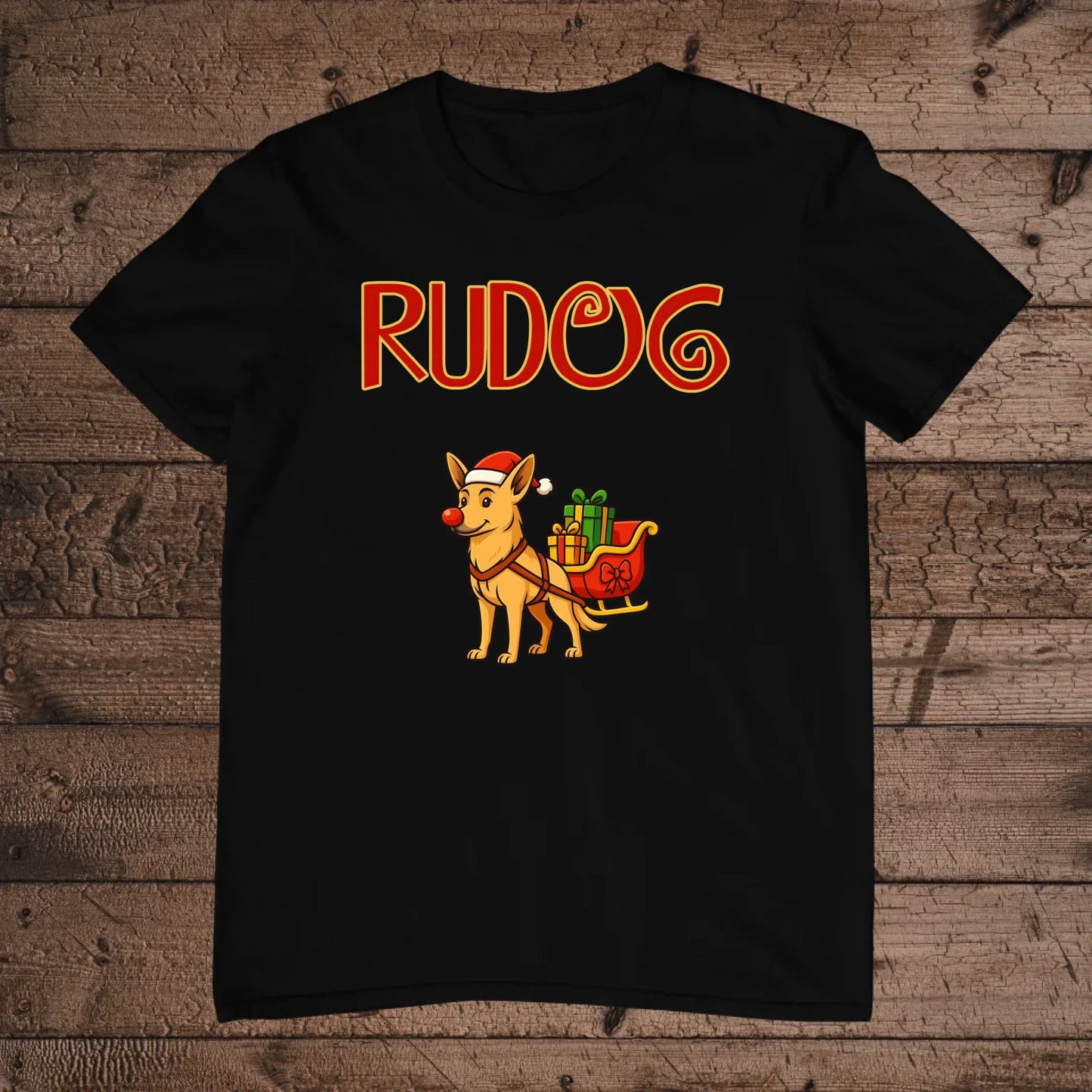 holz Flatlay mockup schwarz