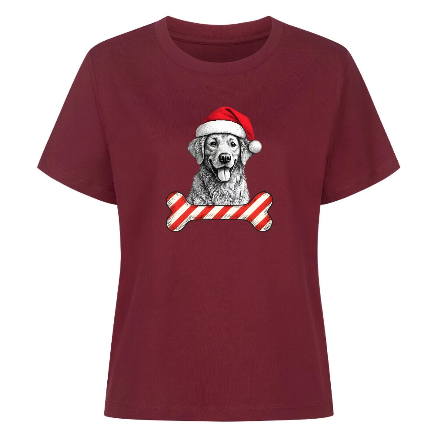 Damen Mockup burgunder