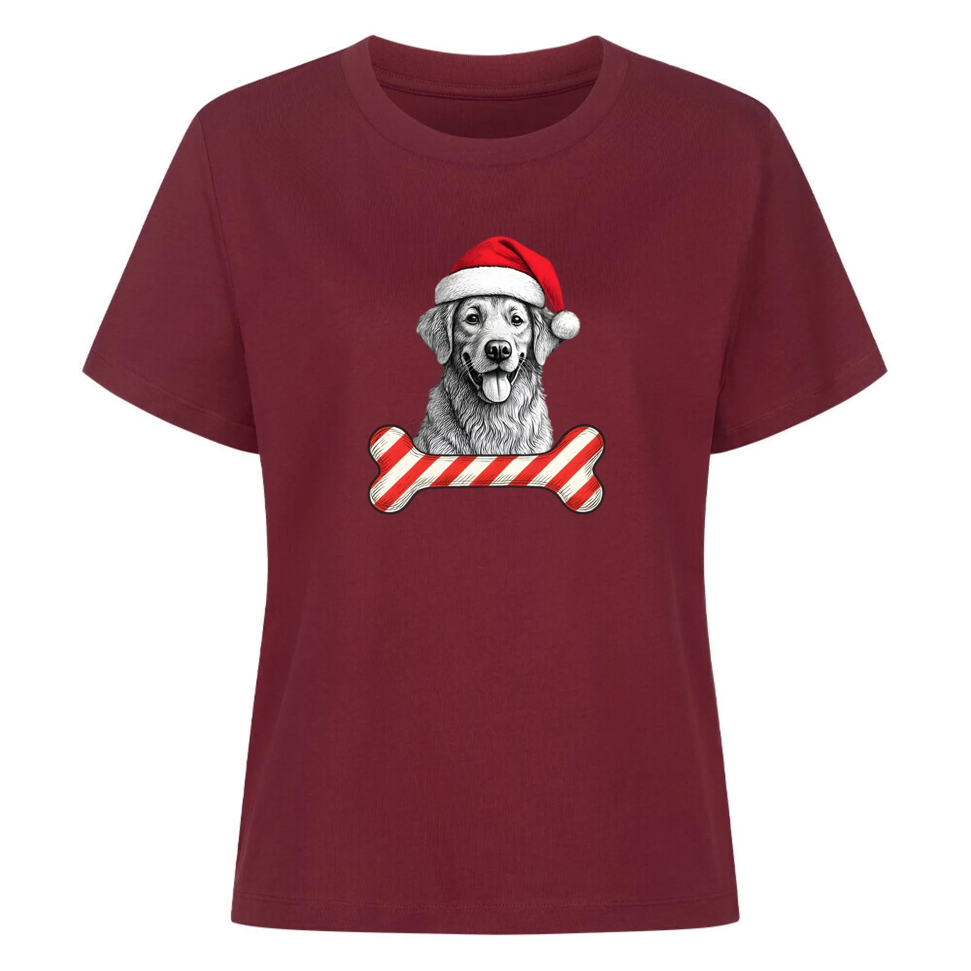 Damen Mockup burgunder