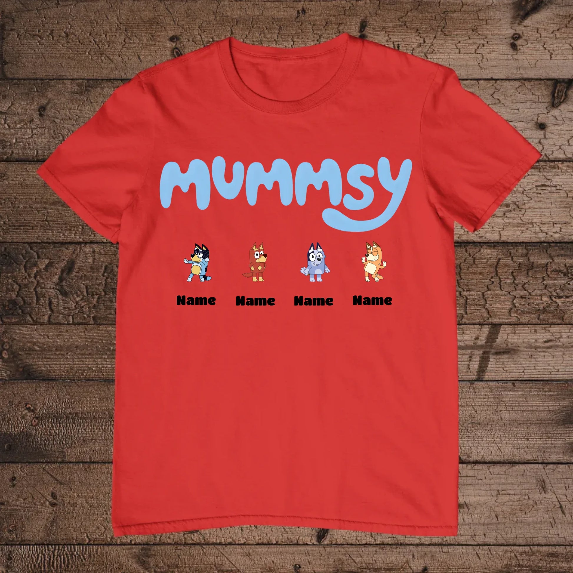 holz Flatlay mockup rot