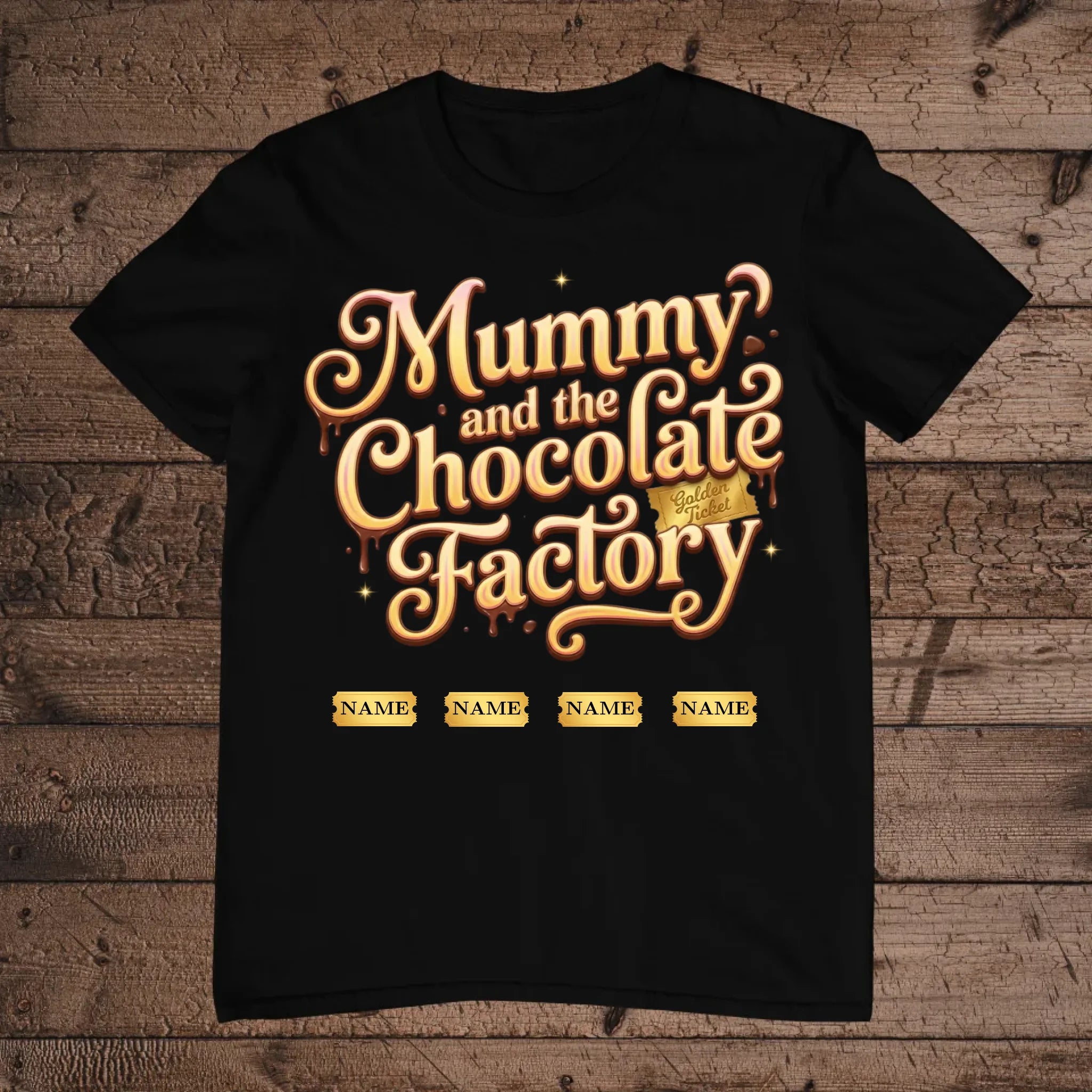 holz Flatlay mockup schwarz