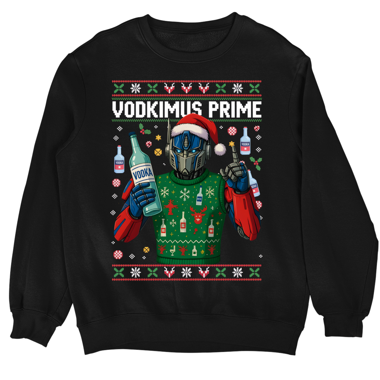 Vodkimus Prime Christmas Sweater